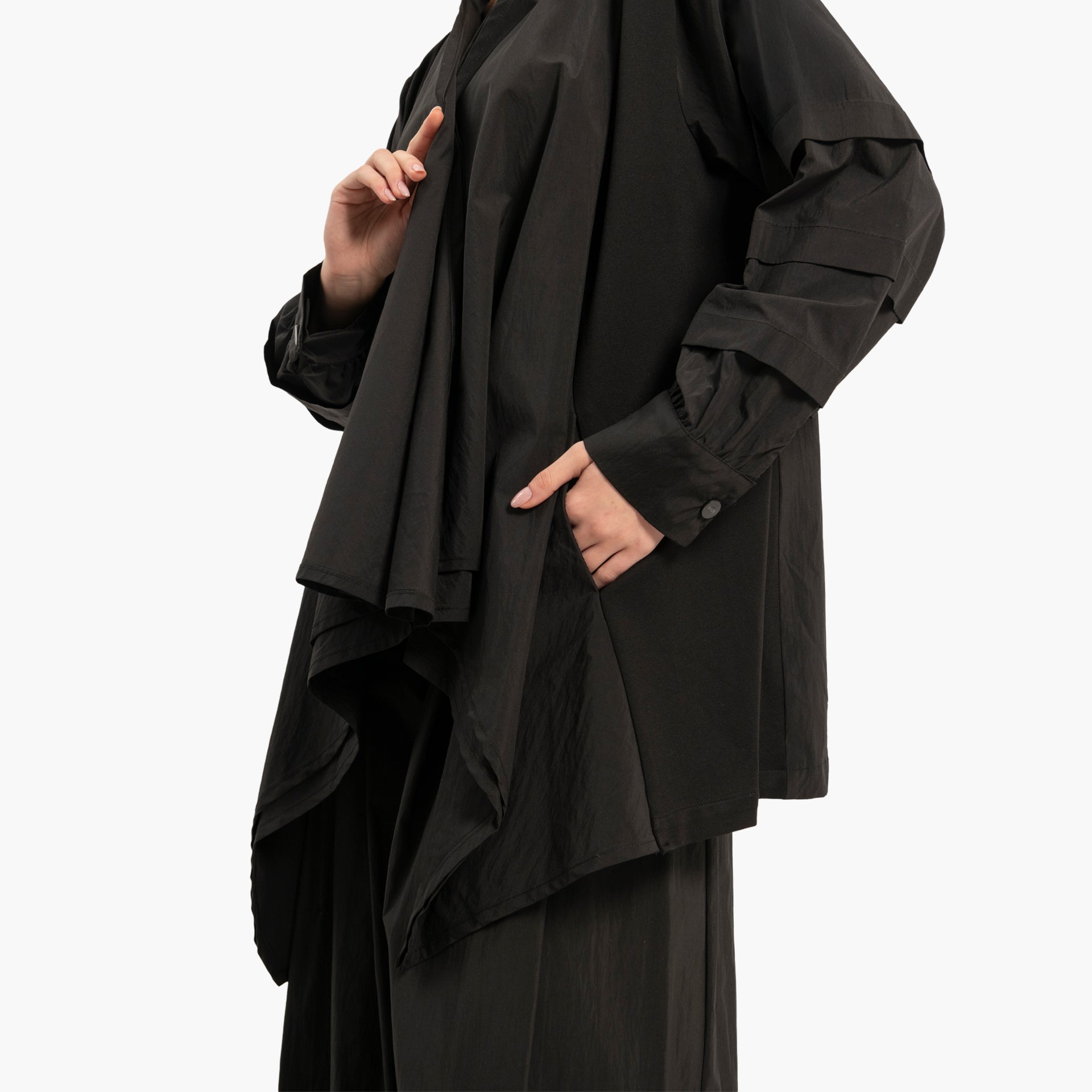 Women's Pleated Black Jacket By WECRE8