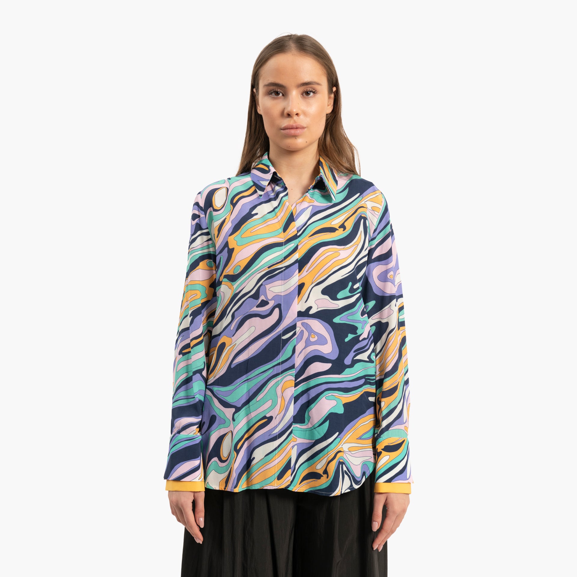 Women Swirly Multicolor Blouse By WECRE8