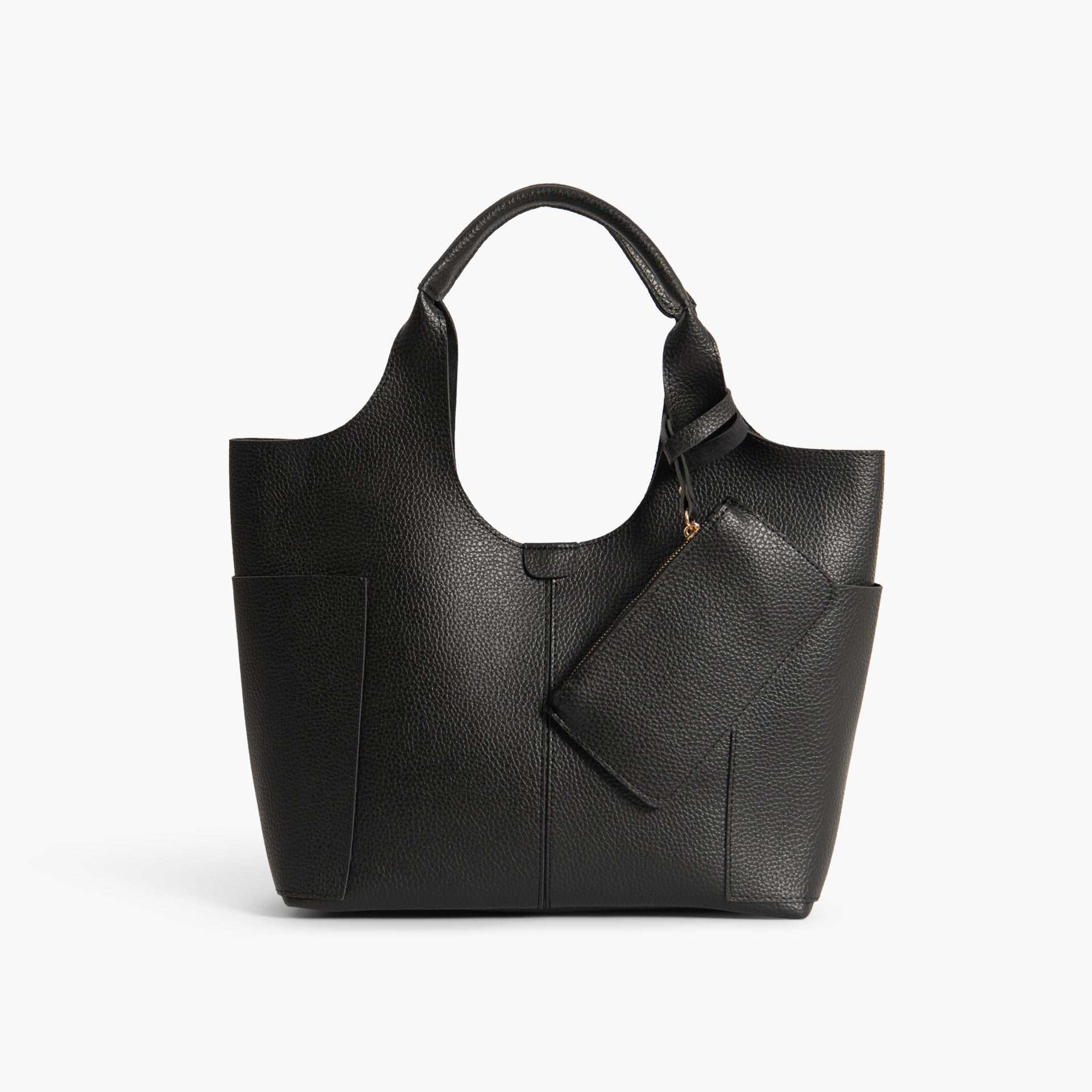 Black Spacious Tote Bag by WECRE8