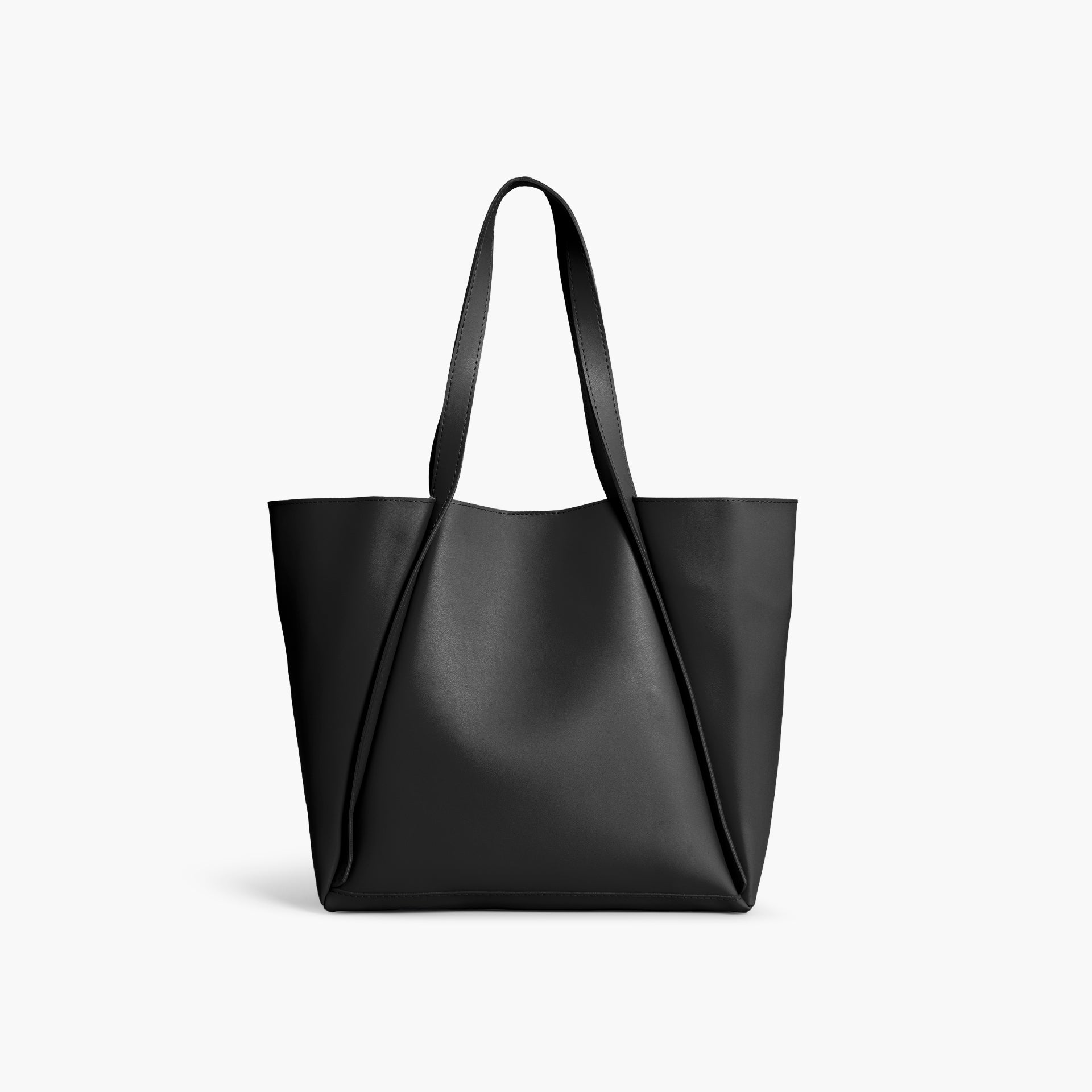 Black Minimalist Tote Bag by WECRE8