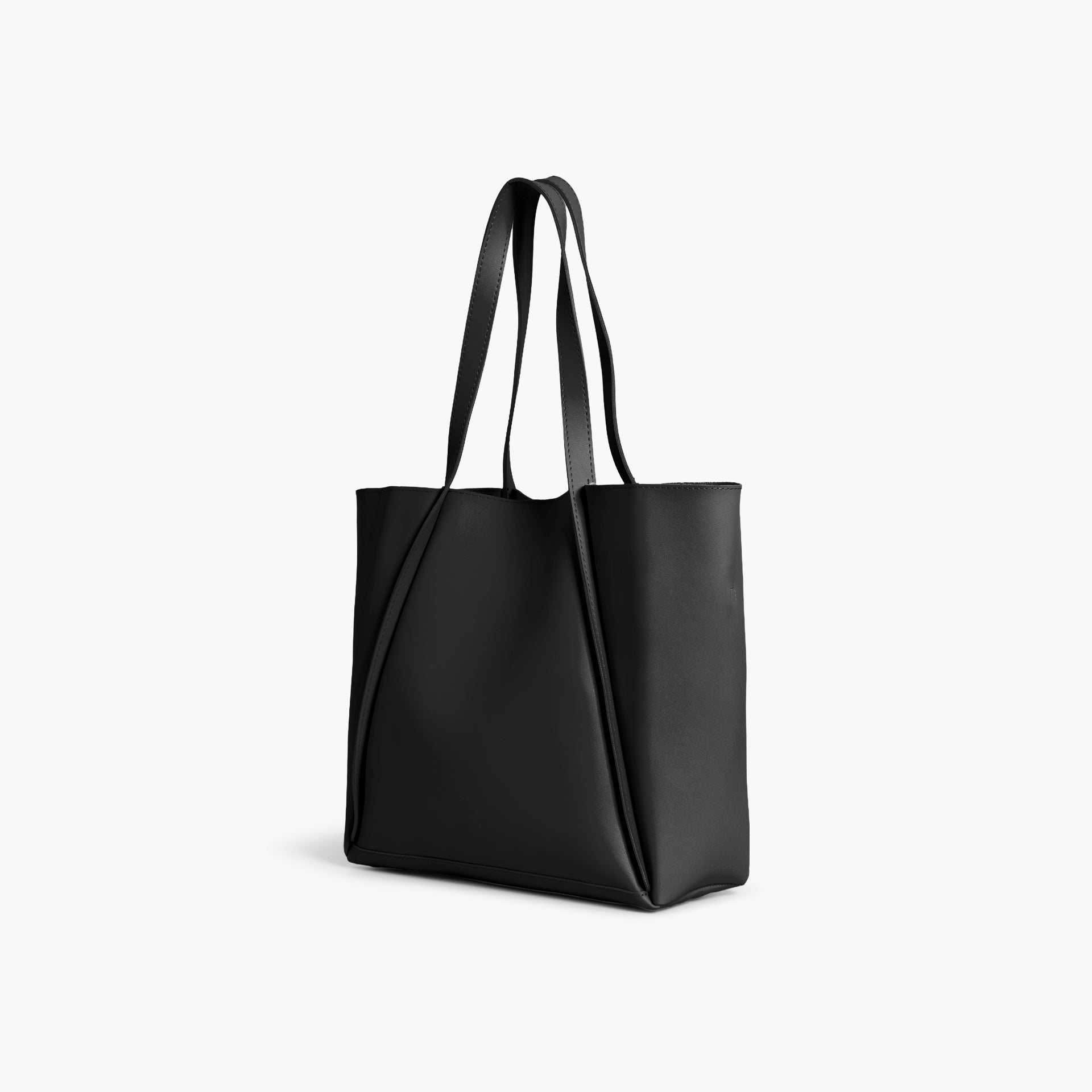 Black Minimalist Tote Bag by WECRE8