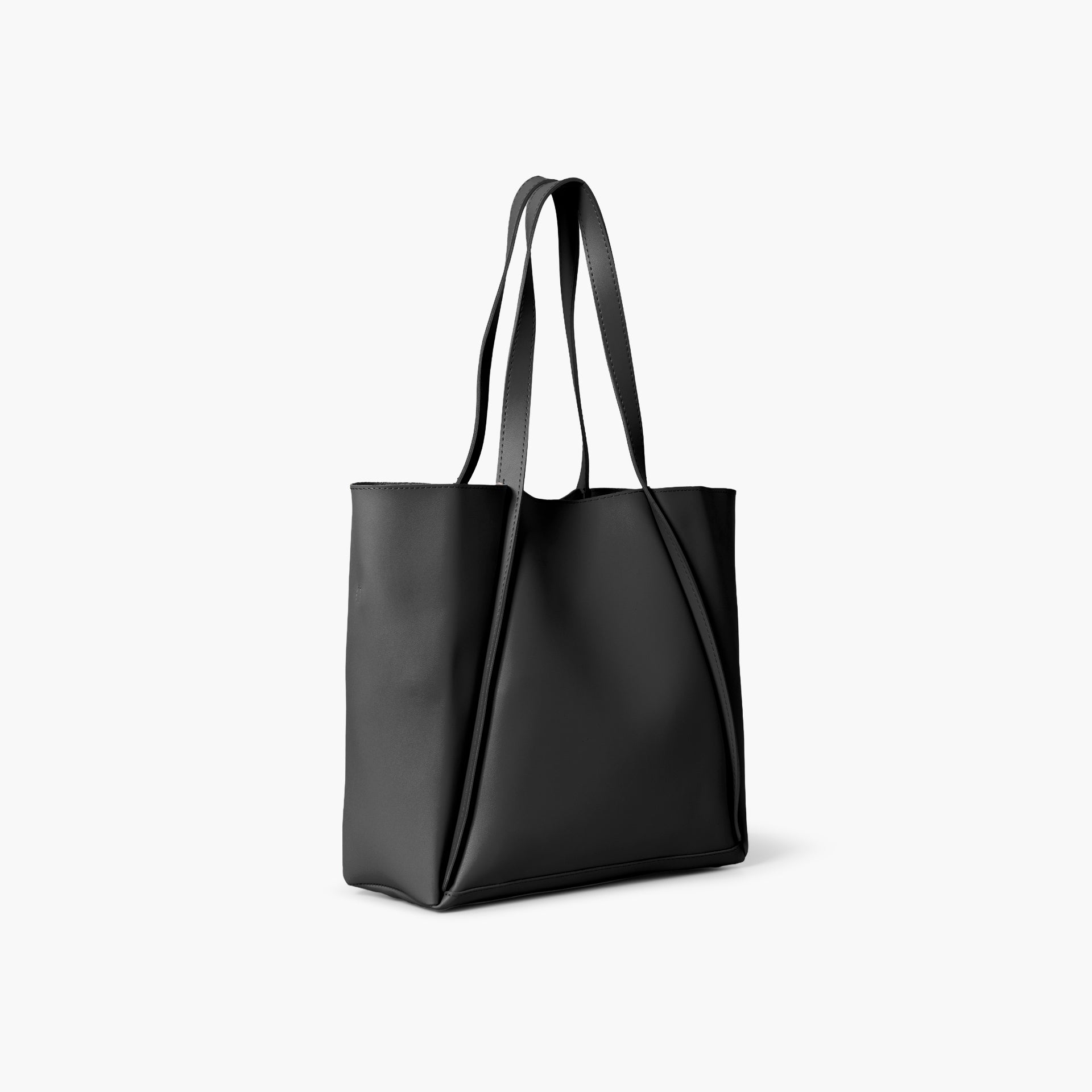 Black Minimalist Tote Bag by WECRE8