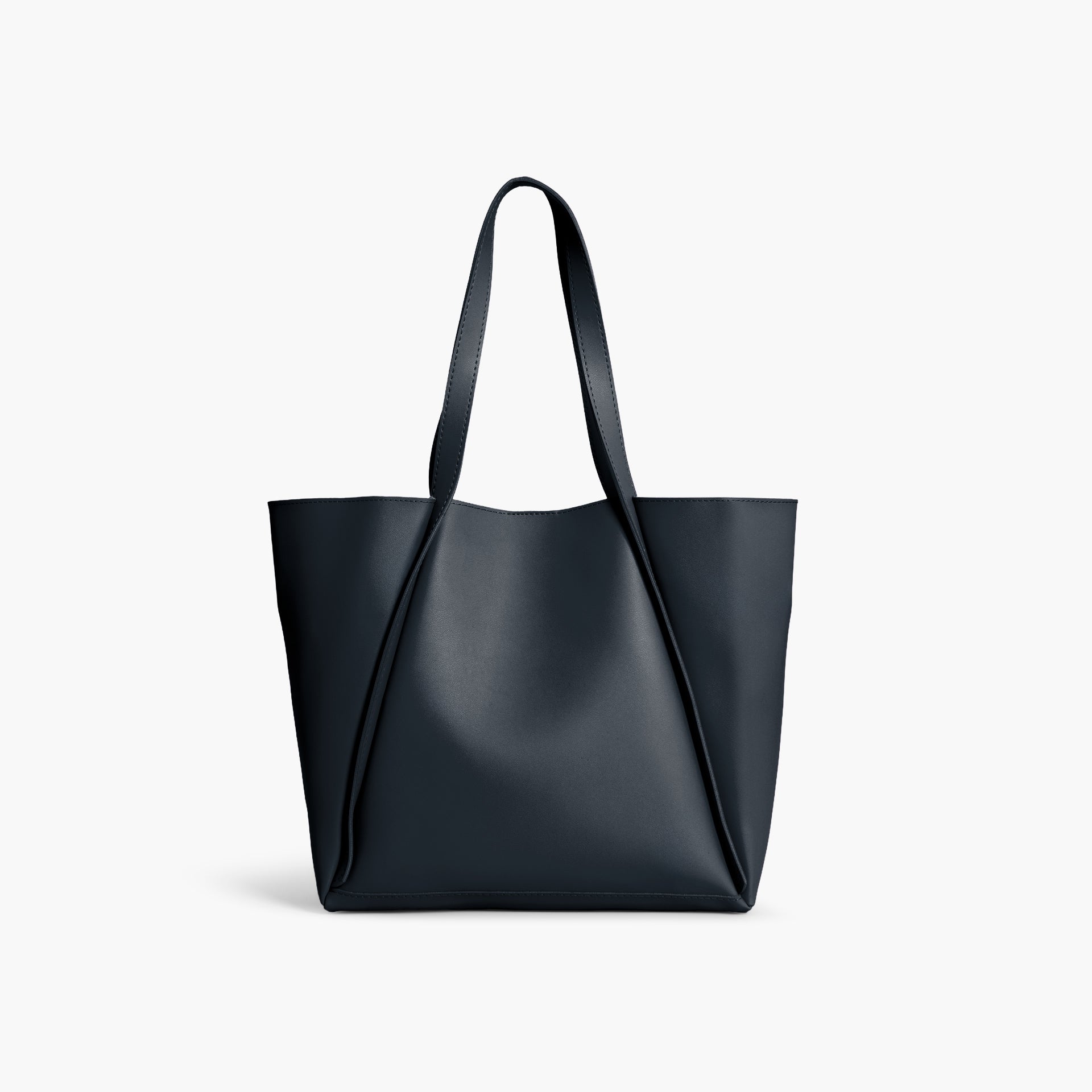 Navy Blue Minimalist Tote Bag by WECRE8