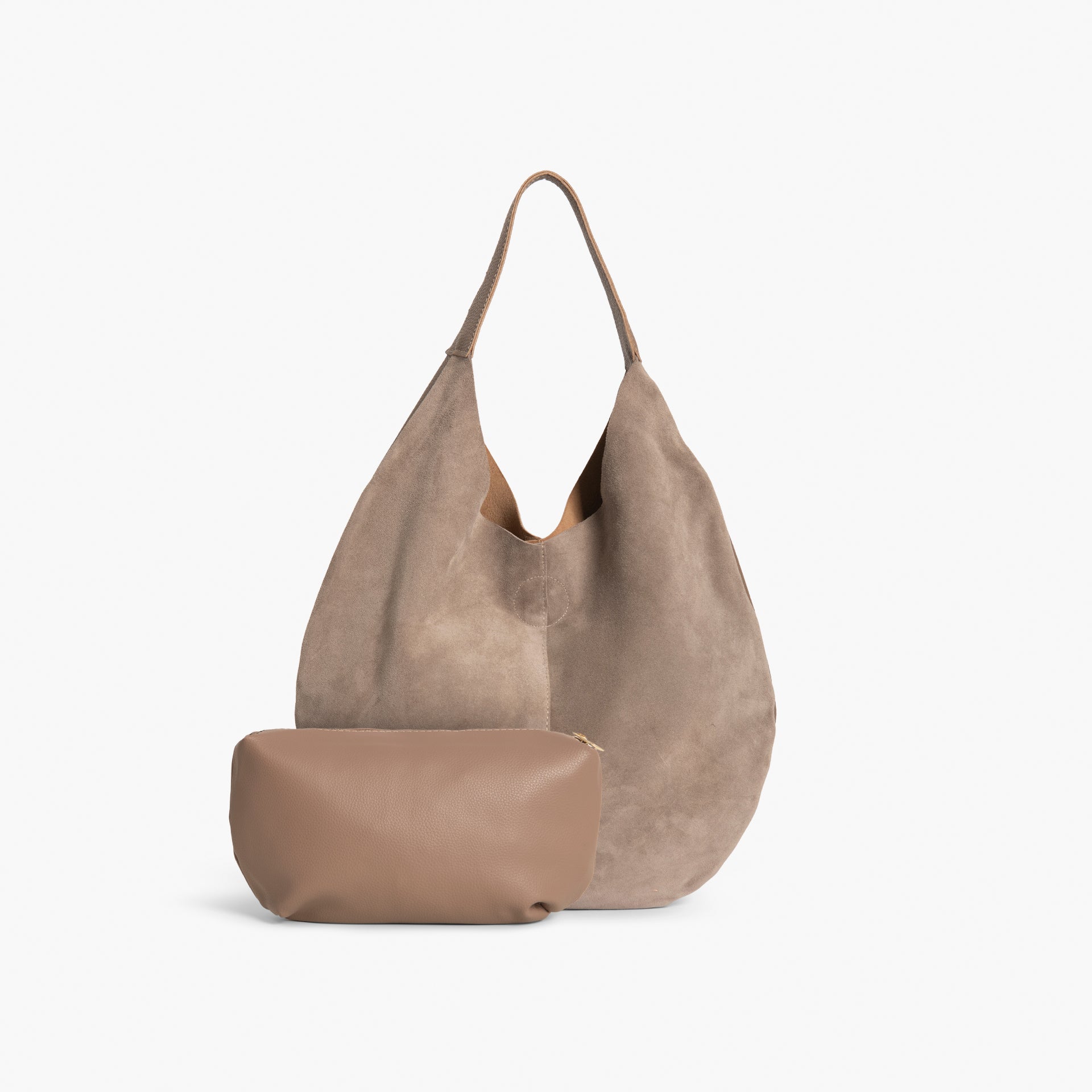 Beige Dual Texture Tote Bag by WECRE8