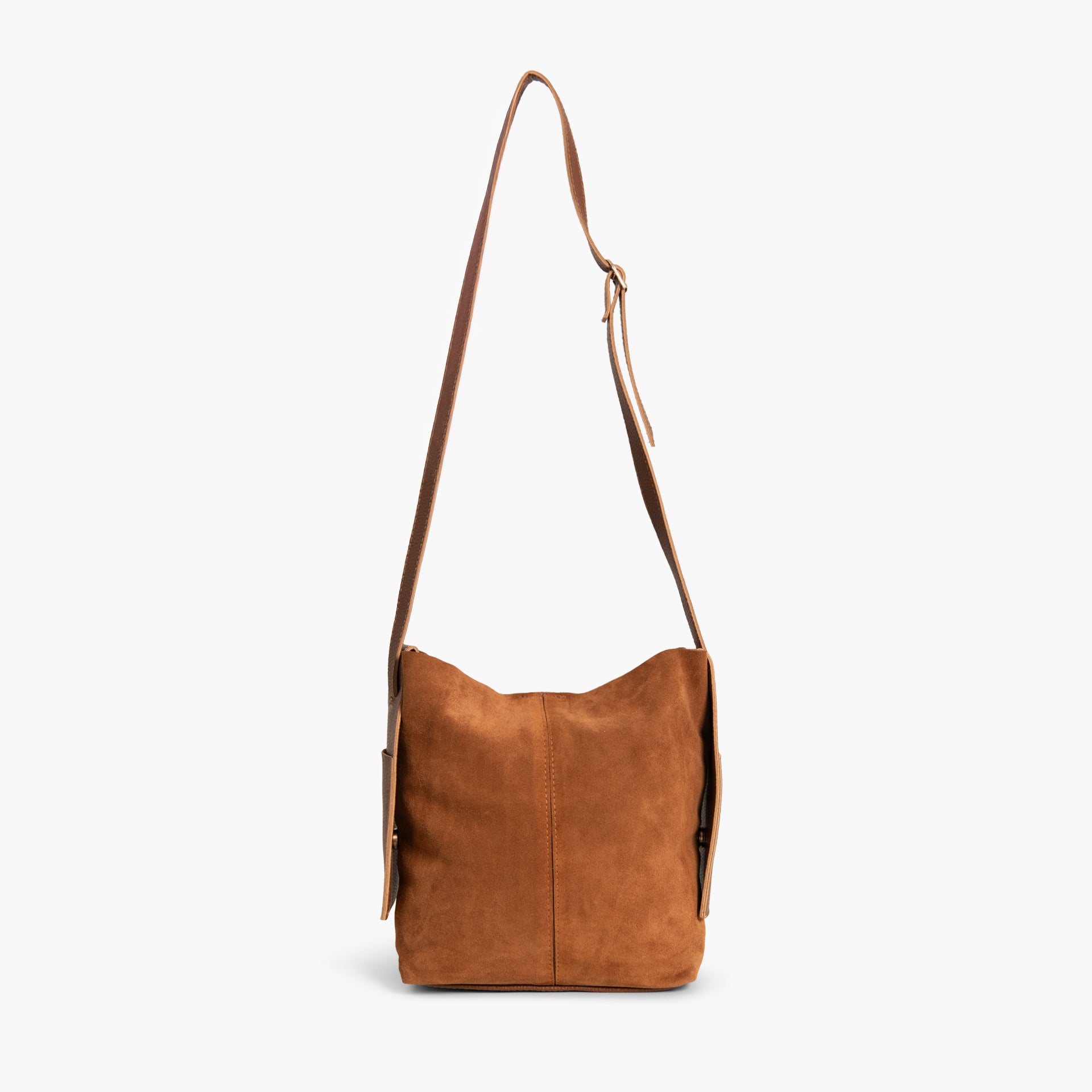 Camel Brown Crossbody Bag by WECRE8