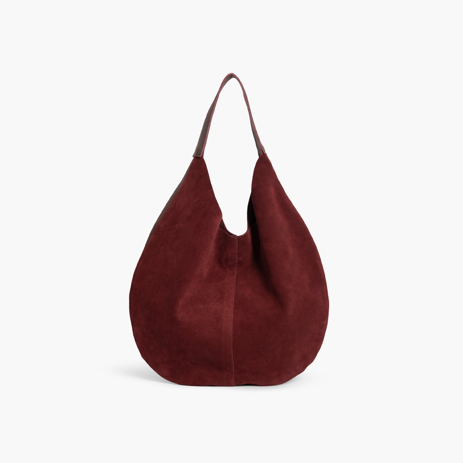 Maroon Dual Texture Tote Bag by WECRE8