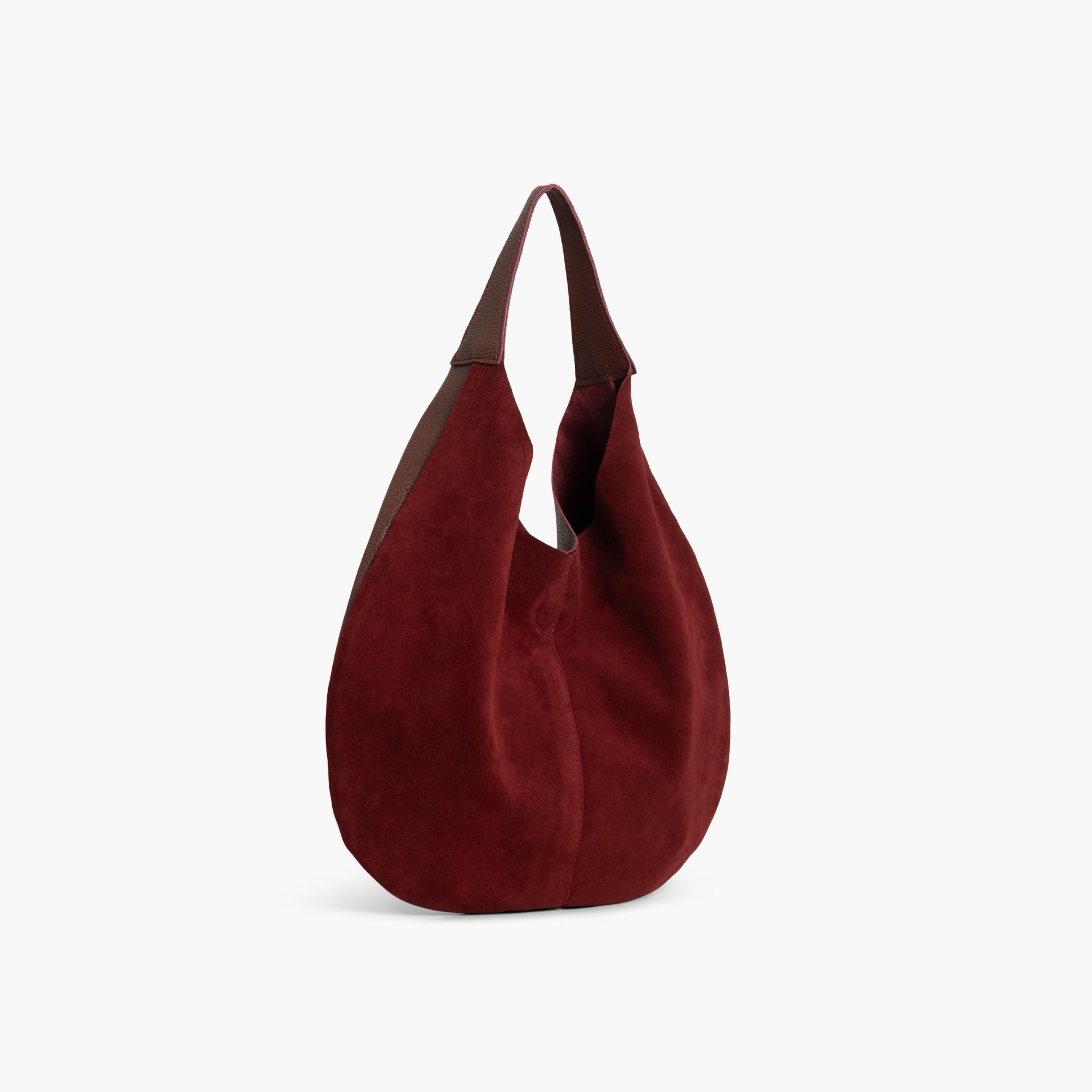 Maroon Dual Texture Tote Bag by WECRE8