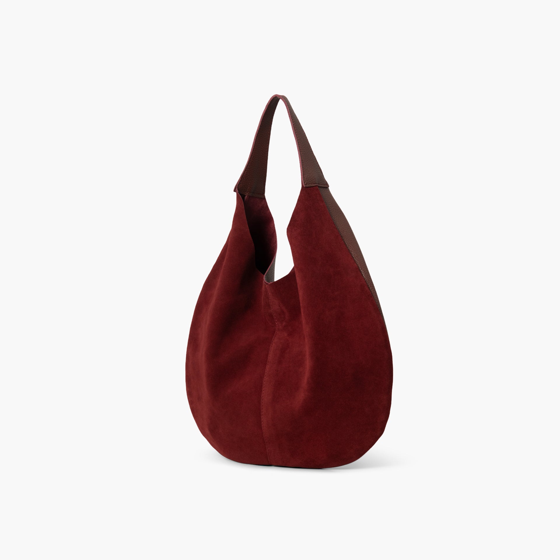 Maroon Dual Texture Tote Bag by WECRE8