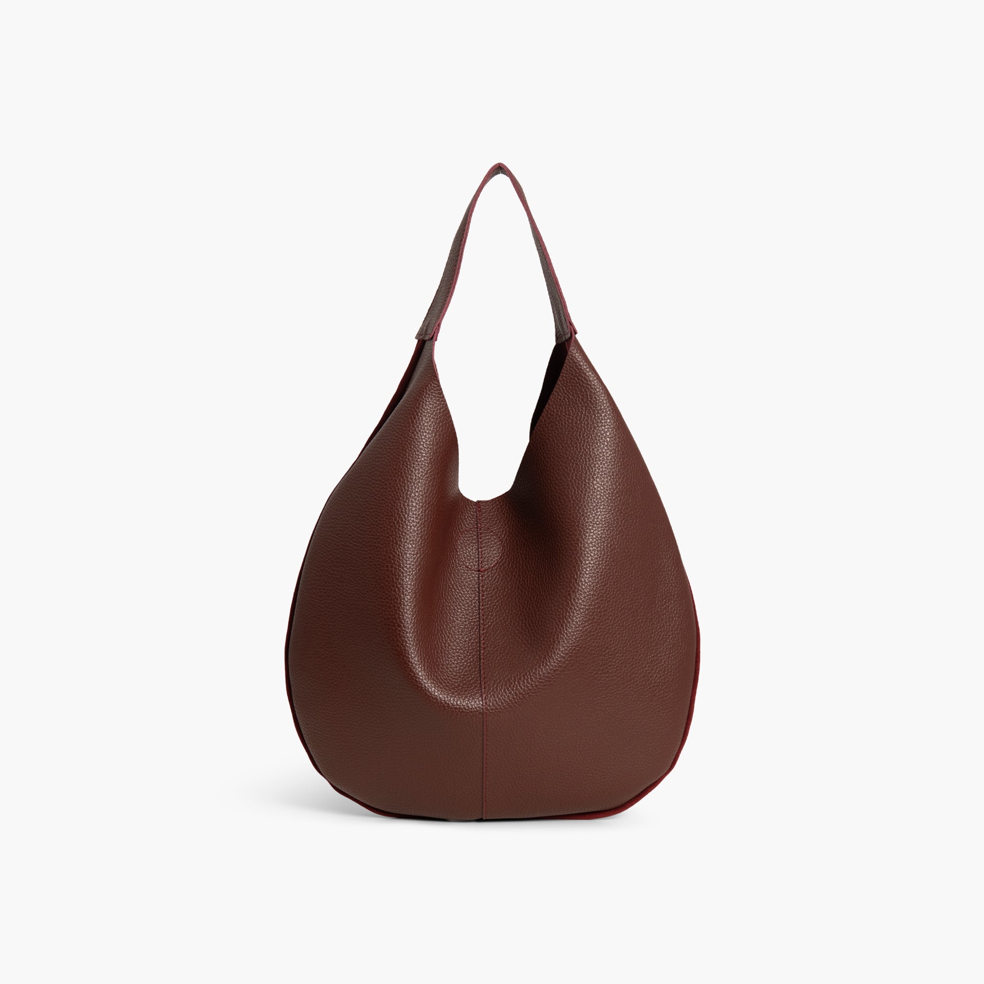 Maroon Dual Texture Tote Bag by WECRE8