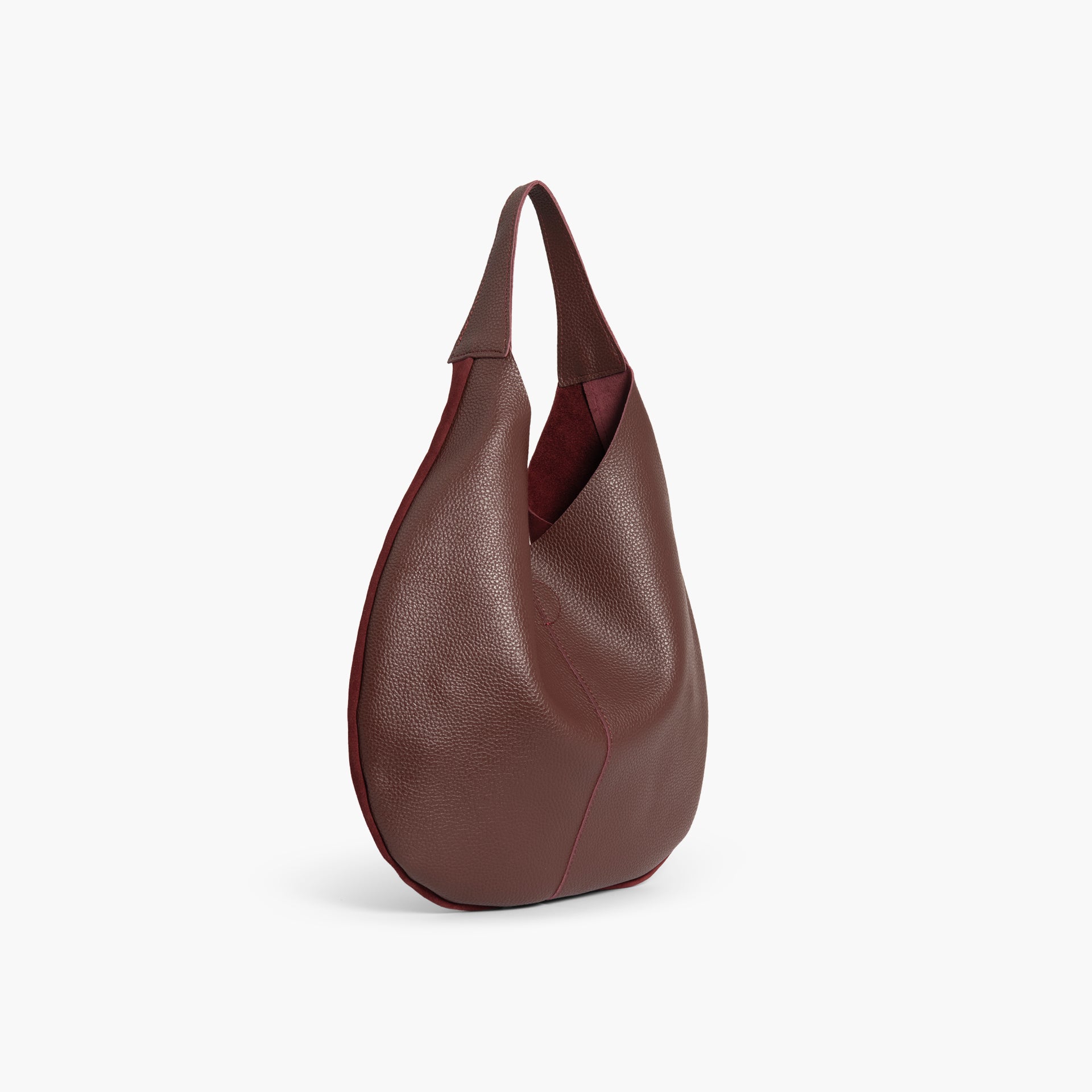 Maroon Dual Texture Tote Bag by WECRE8