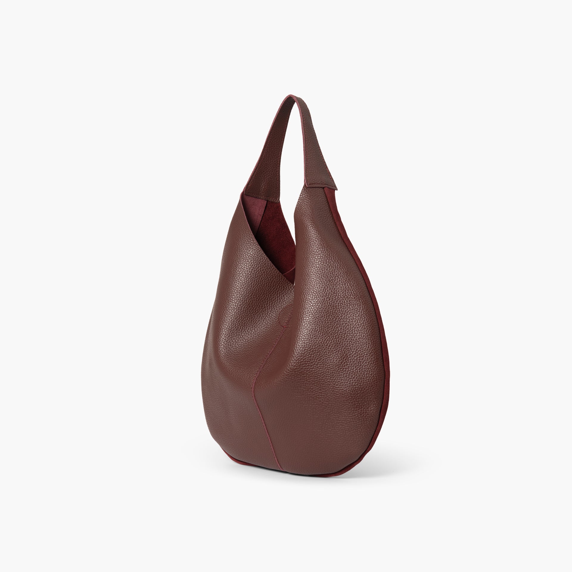 Maroon Dual Texture Tote Bag by WECRE8