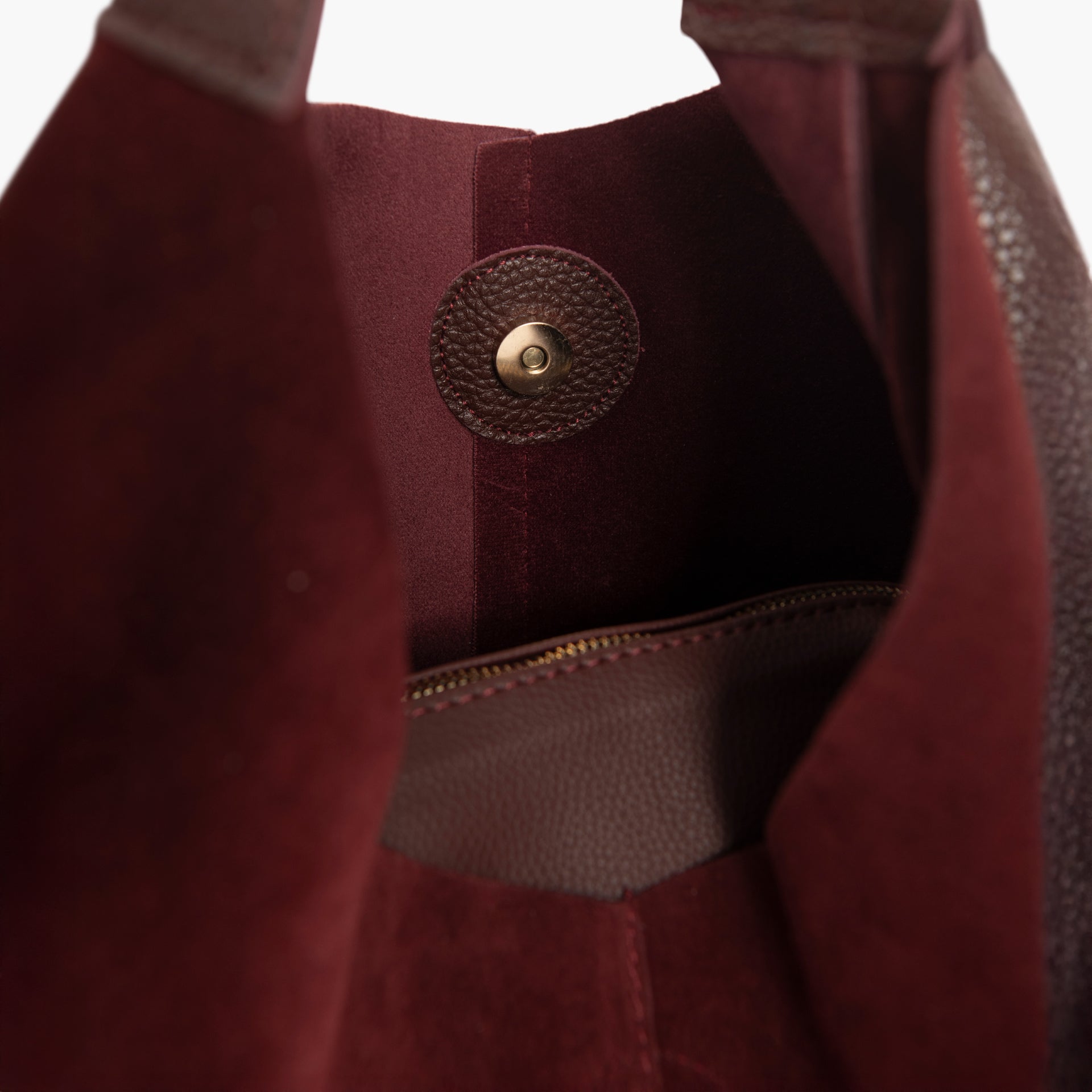 Maroon Dual Texture Tote Bag by WECRE8