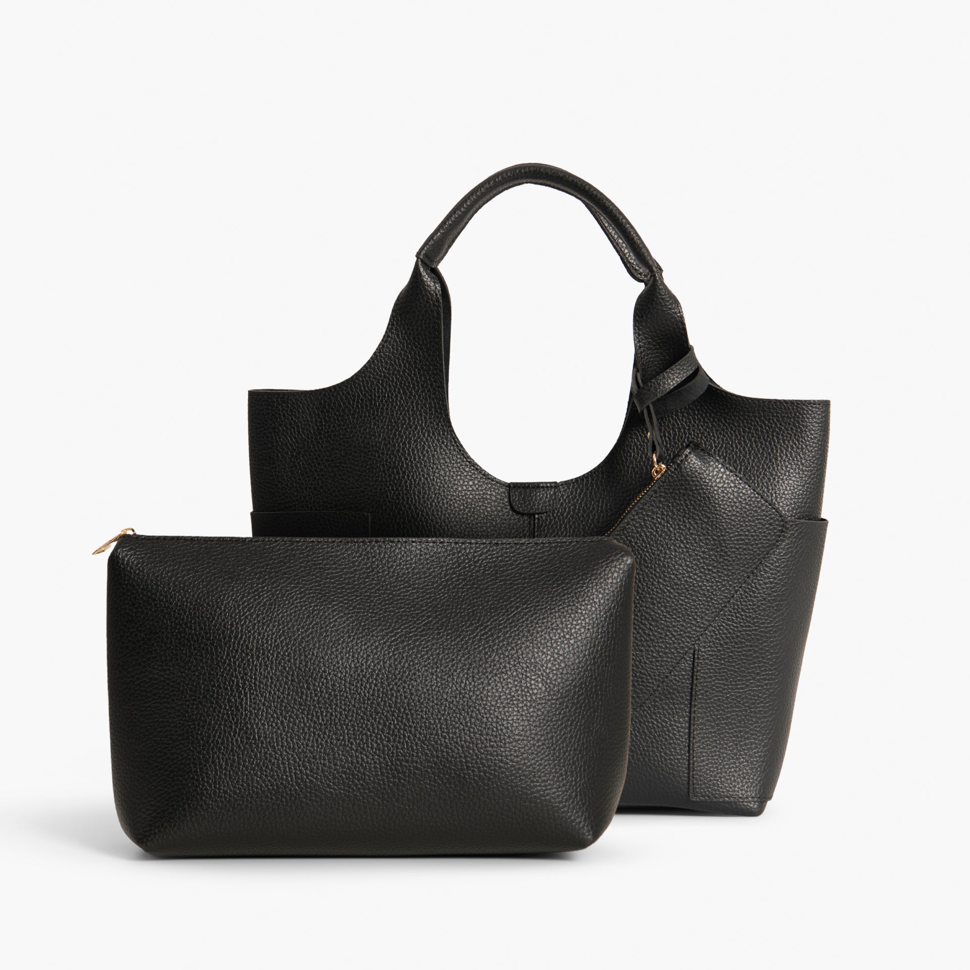 Black Spacious Tote Bag by WECRE8