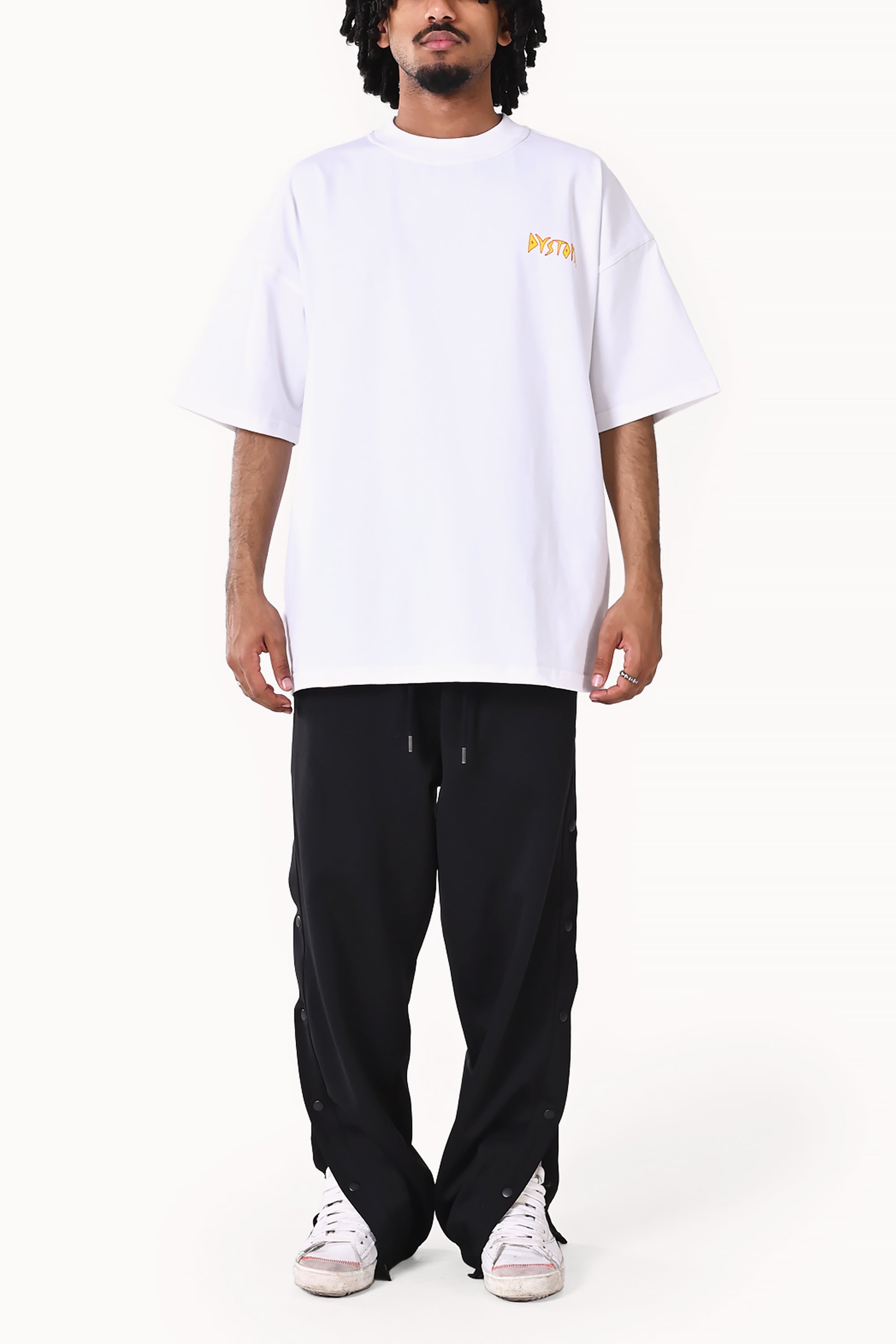White Mindset Printed T-shirt by Dystopia