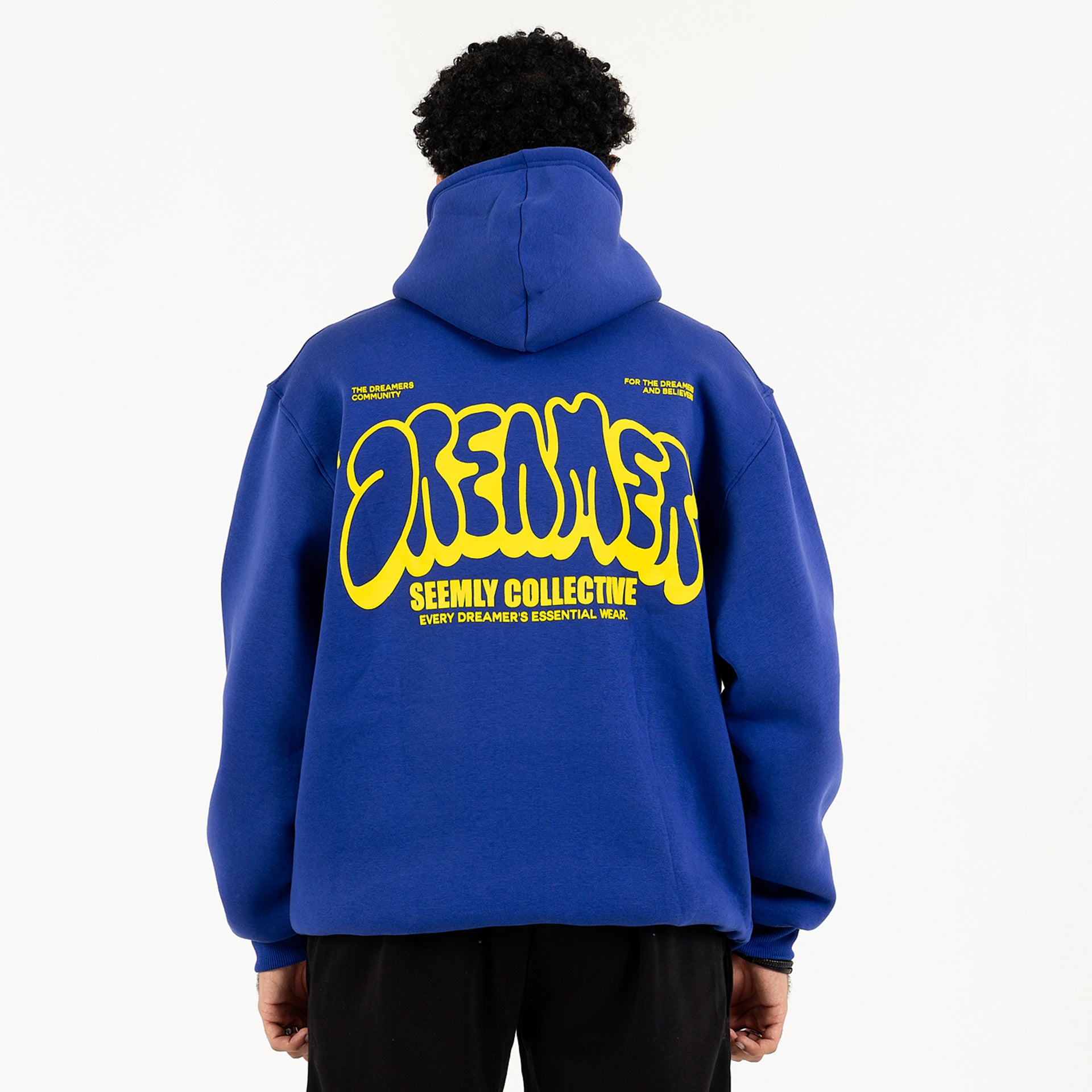 Unisex Blue V1 Dreamer Hoodie by Seemly