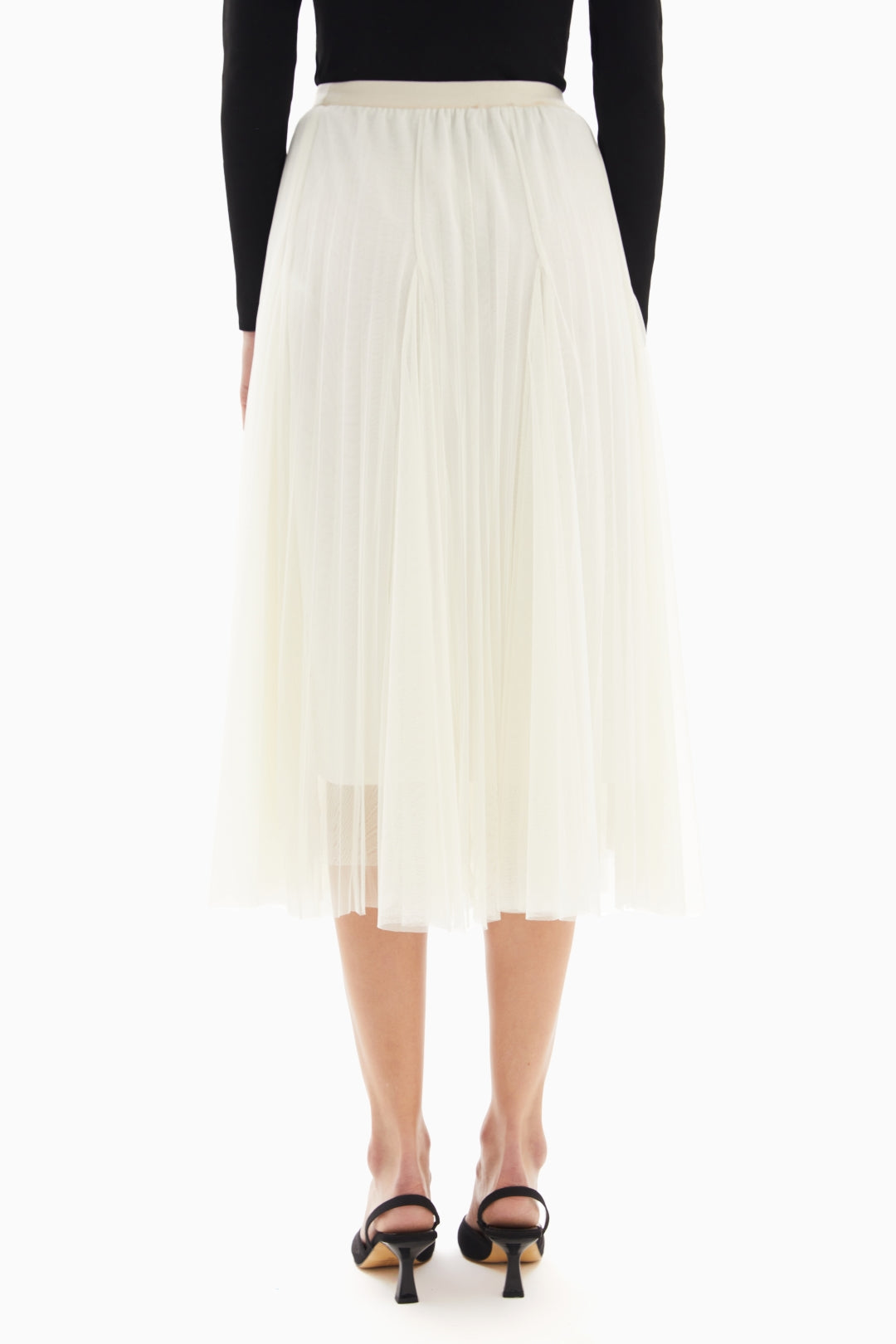 Midi White Sheer Skirt By WECRE8