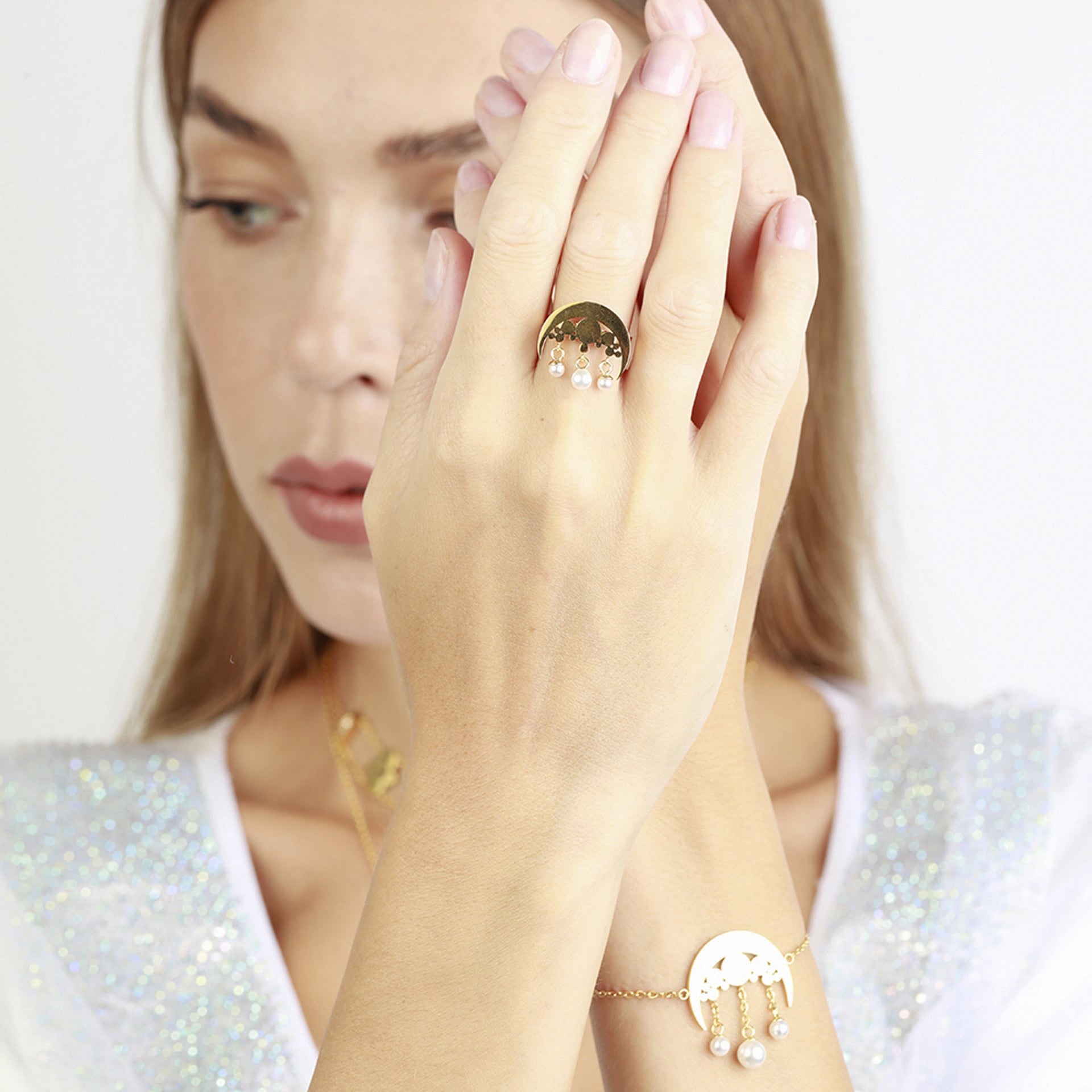 Noor Gold Ring From Le-Soleil