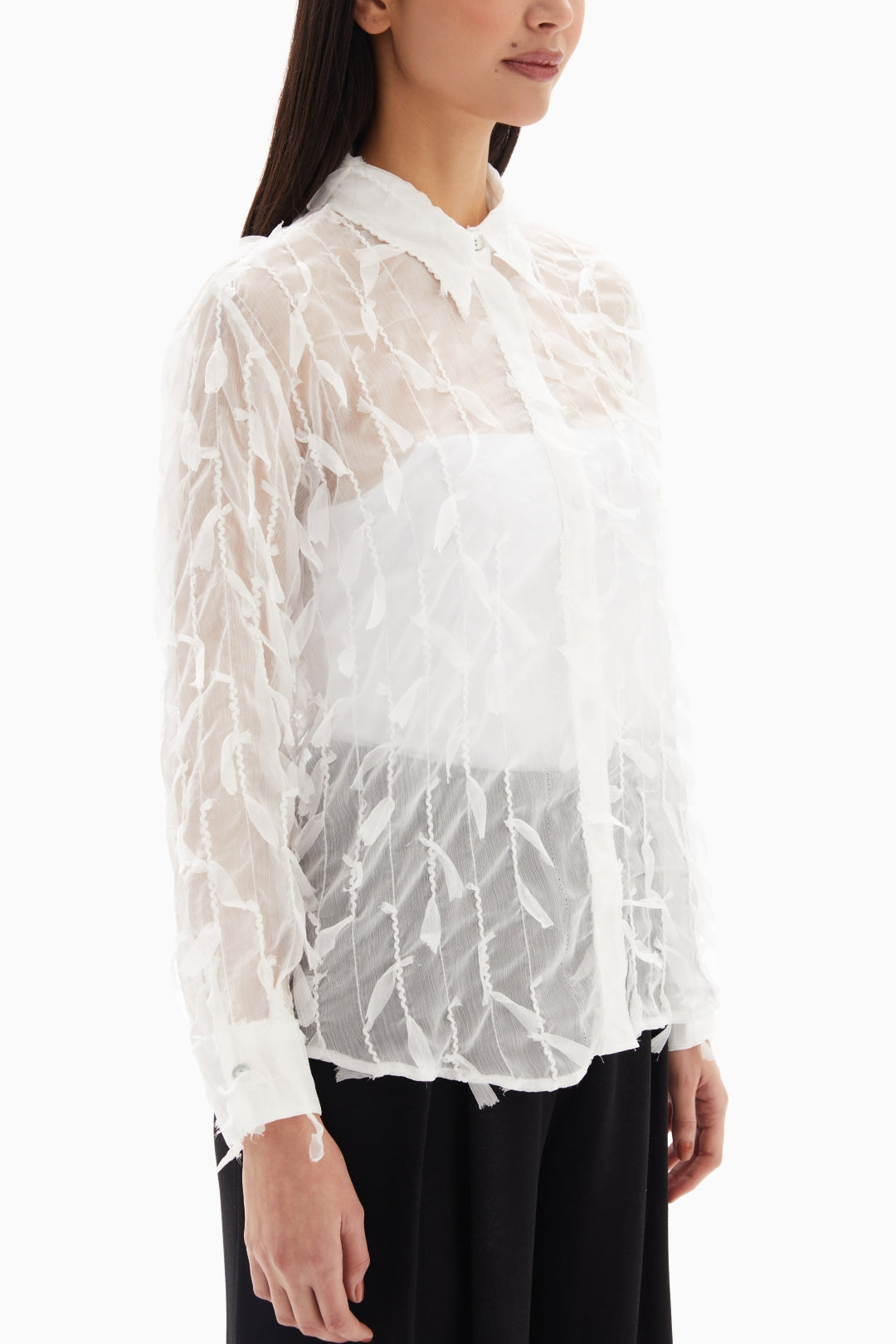 White Sheer Blouse By WECRE8