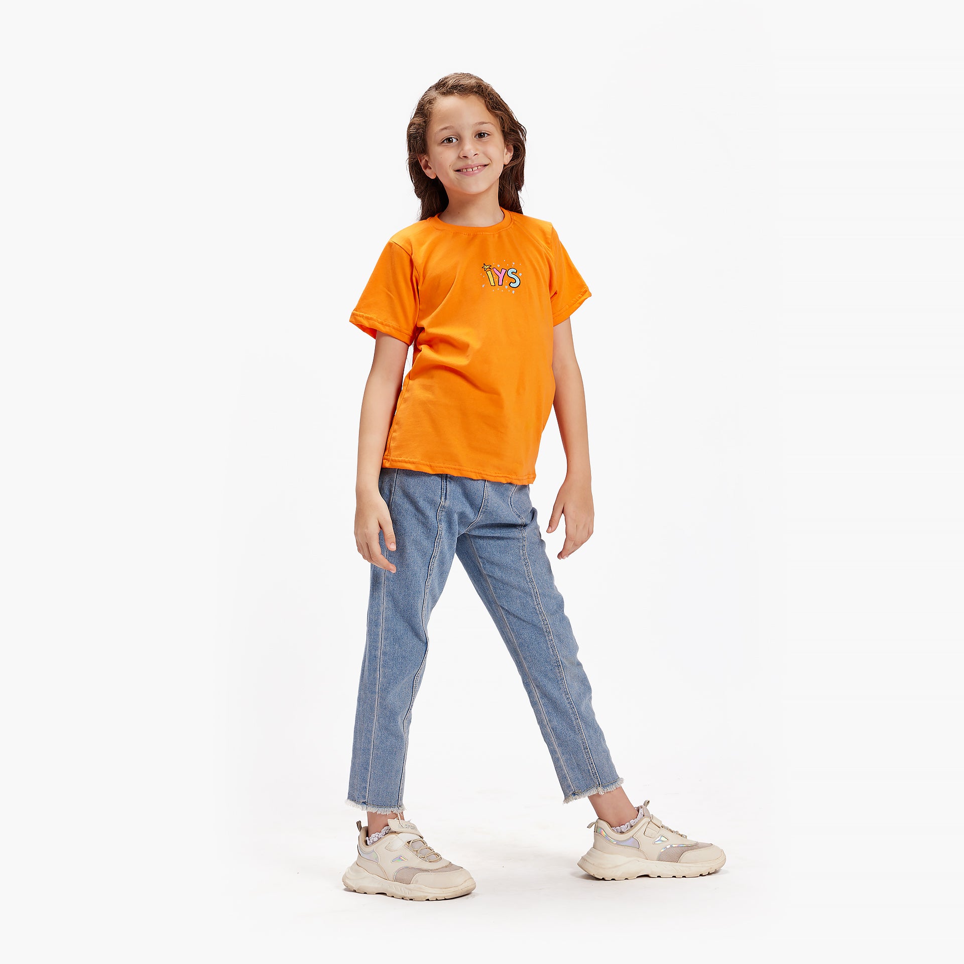 Kids Orange I Believe in Magic T-shirt By In Your Shoe