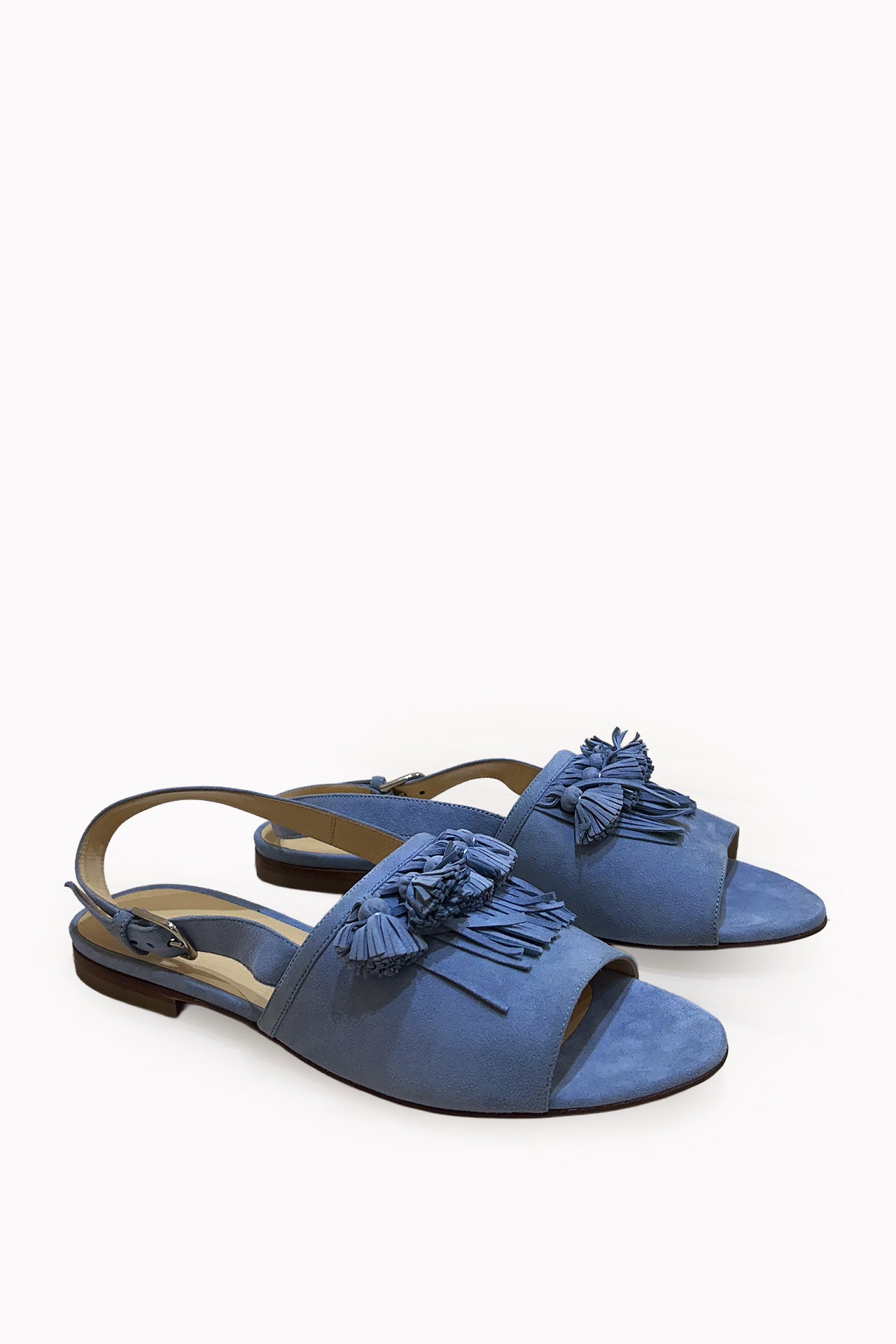 Bionda Castana Blue Flats by Vintage SAAF