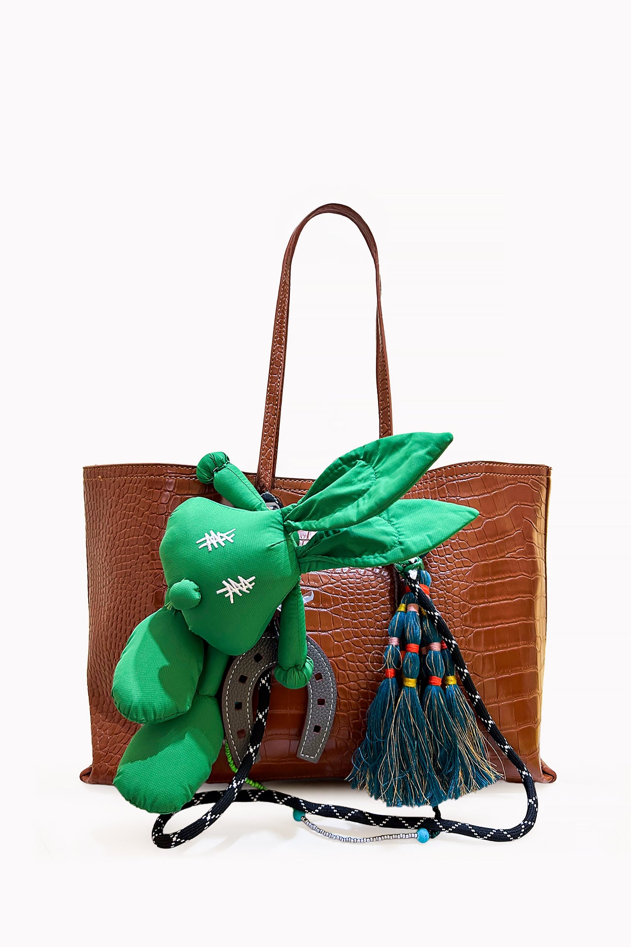 Brown Tote bag with Pouch by Leather Boutique