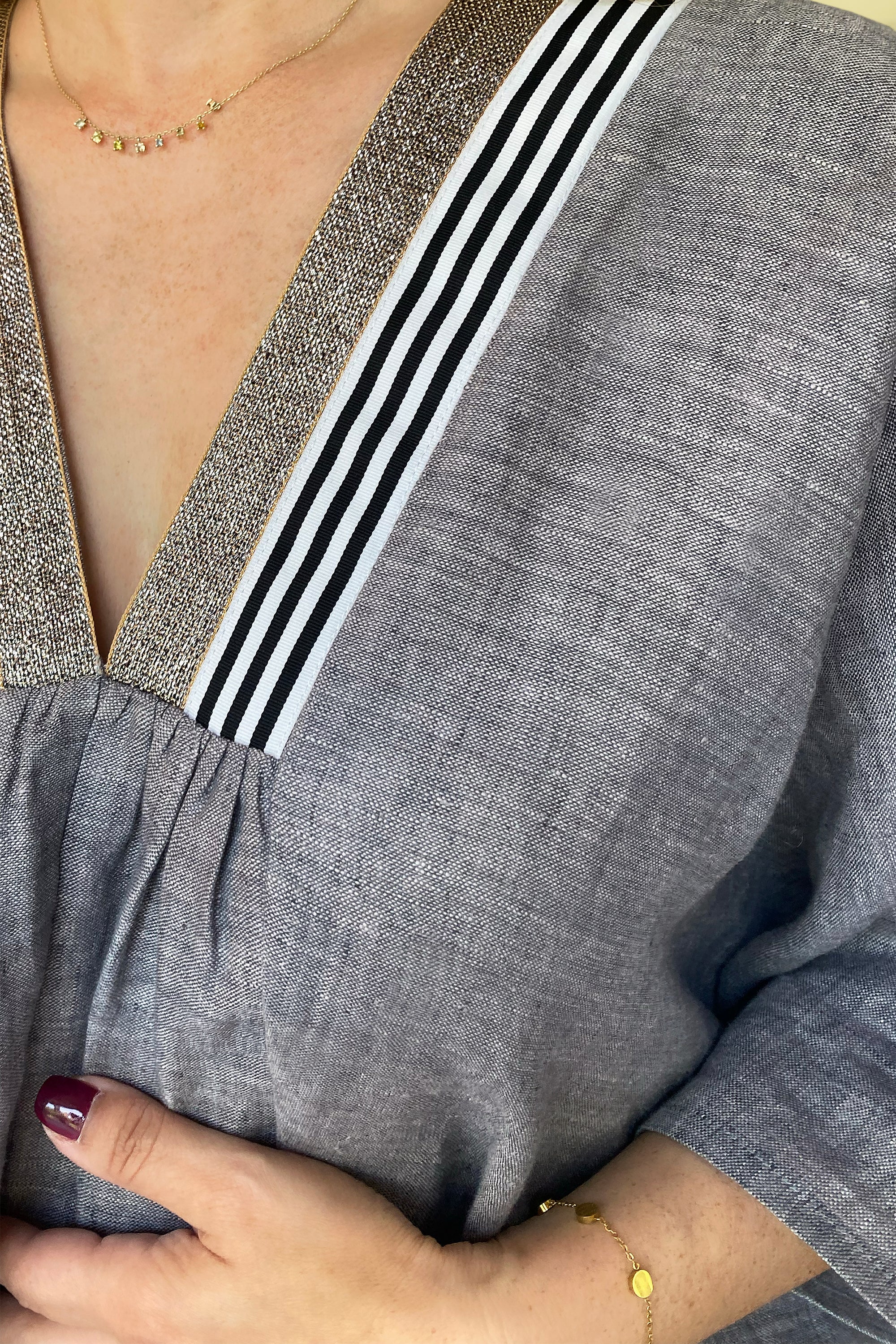 Grey Linen Dress by Canava