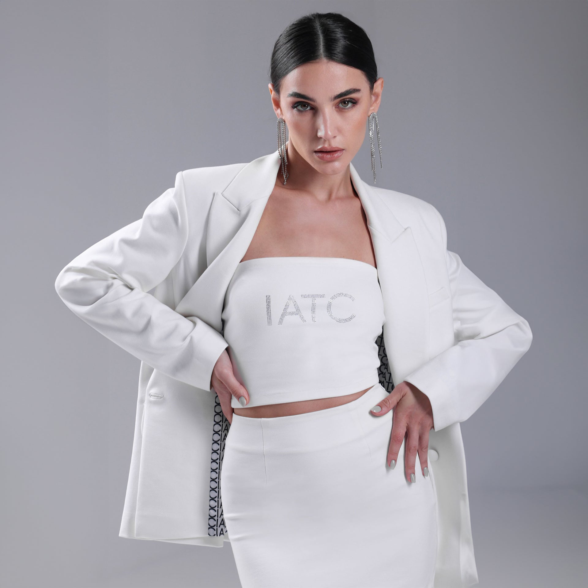 White IATC Tube Top by I am the Compnay