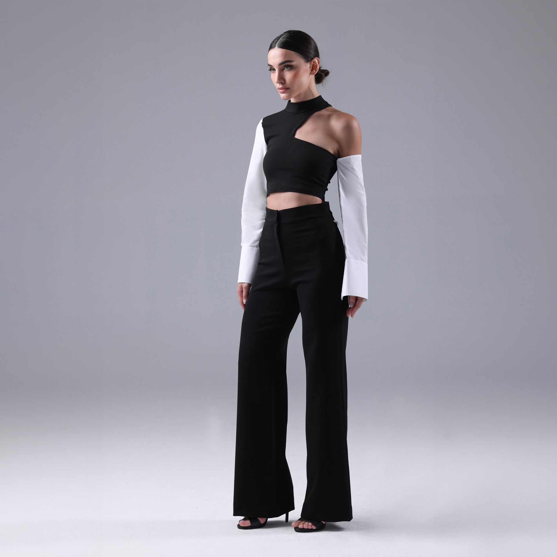 Black Stellar Crop Top By I am the Company