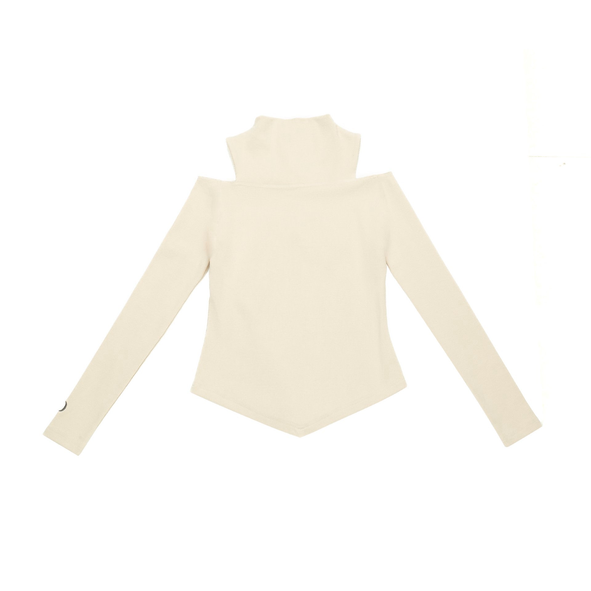 Beige Fitted Lady Top By Moisio