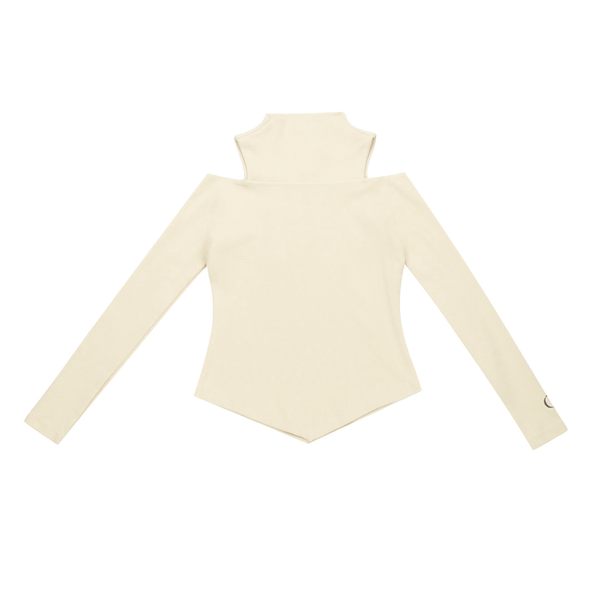 Beige Fitted Lady Top By Moisio