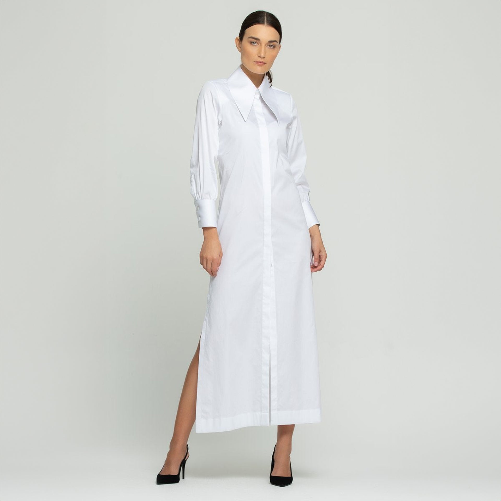 Iconic Collar Shirt Dress by Lili Blanc