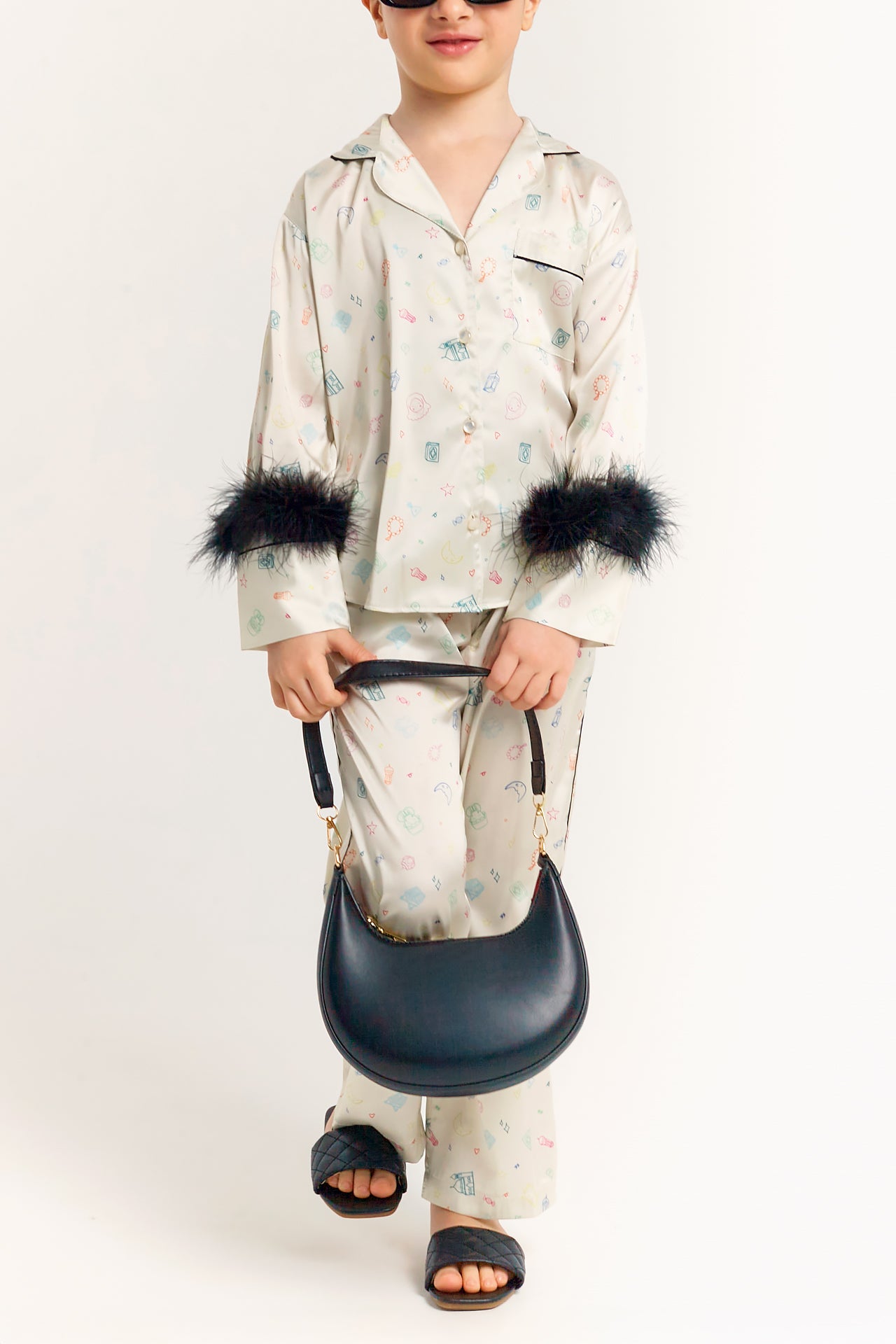 Print Little Luxe Dream Pajamas Set by Katee's Kids