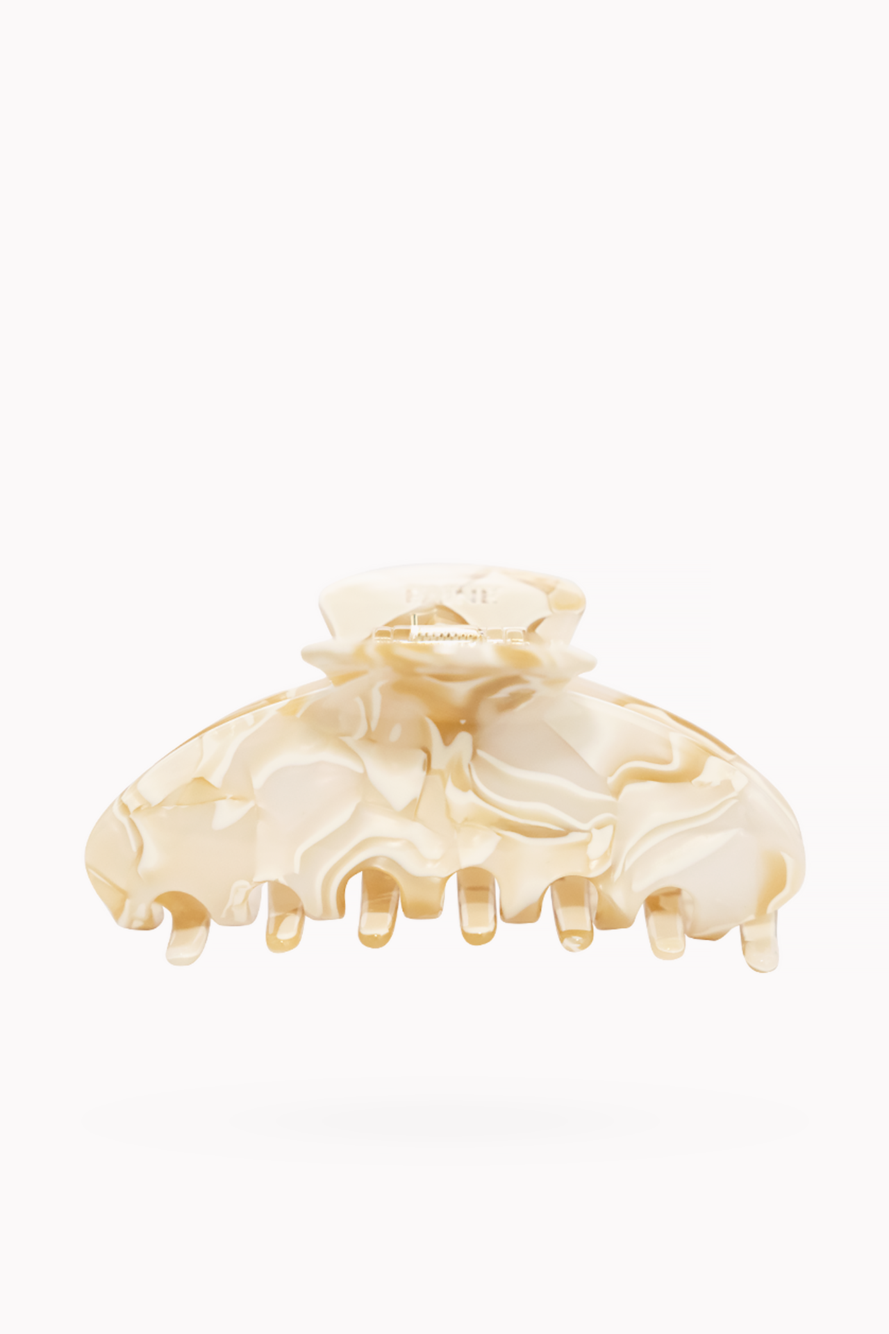 Cream Marble Hair Claw Clip by Faine