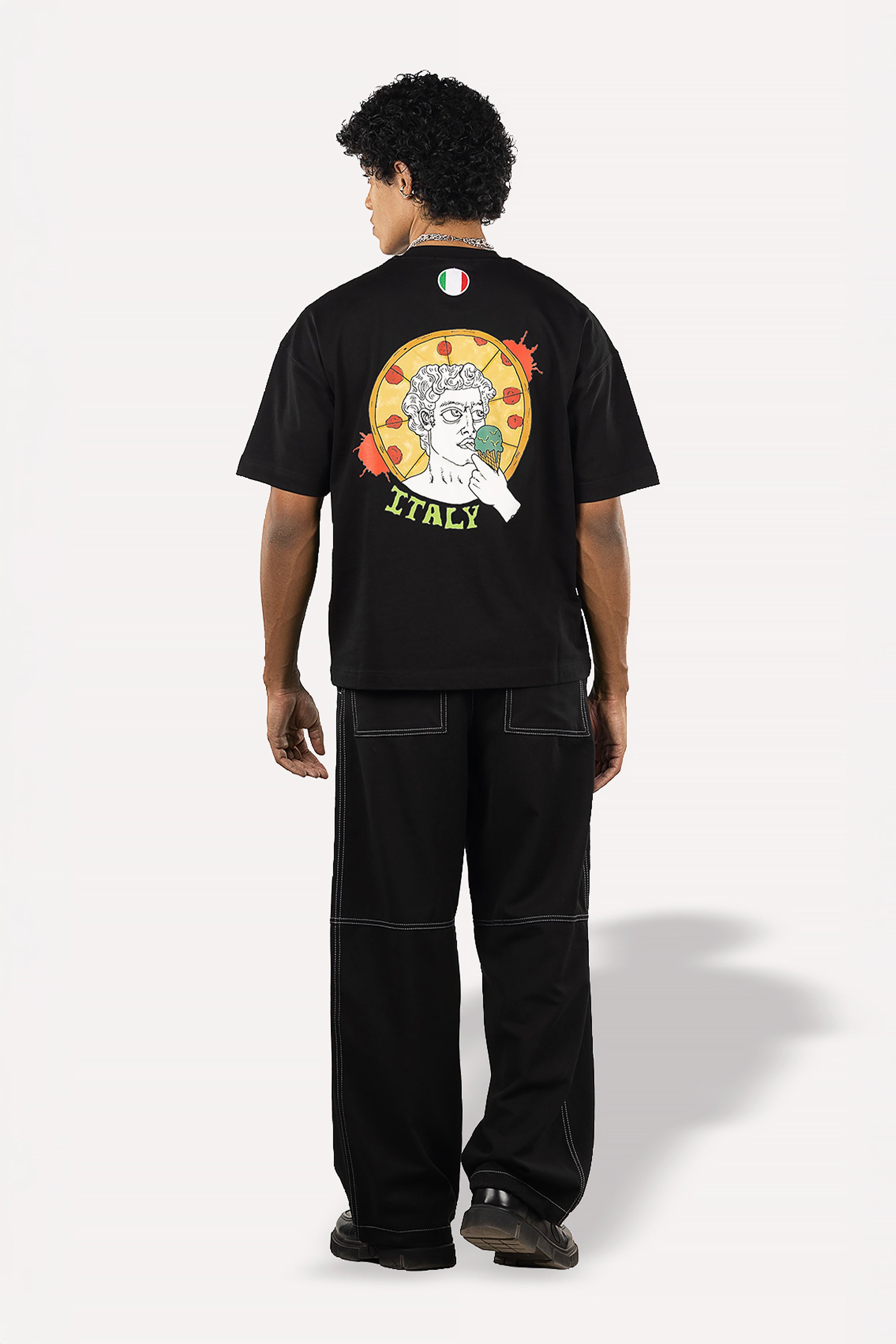 Black Italy T-Shirt by Maps