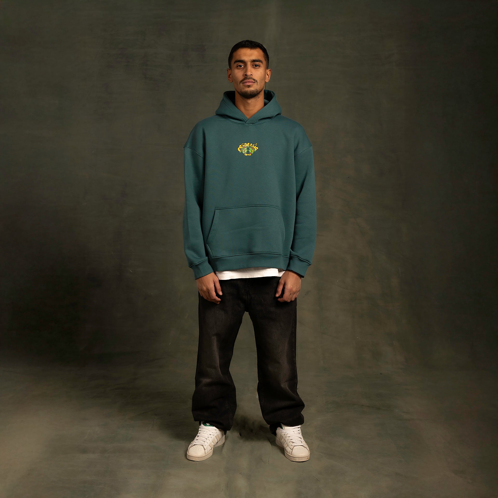 Green Mesh Mohtam Hoodie By In Your Shoe