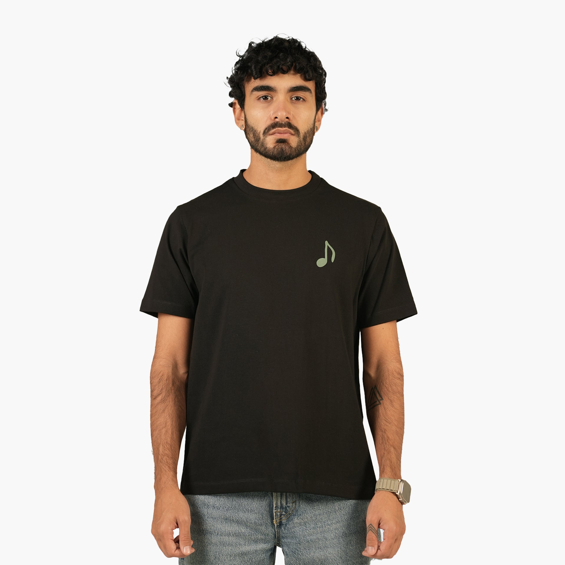 Men Black Oriental Olive Tree T-shirt - WiLLSPER