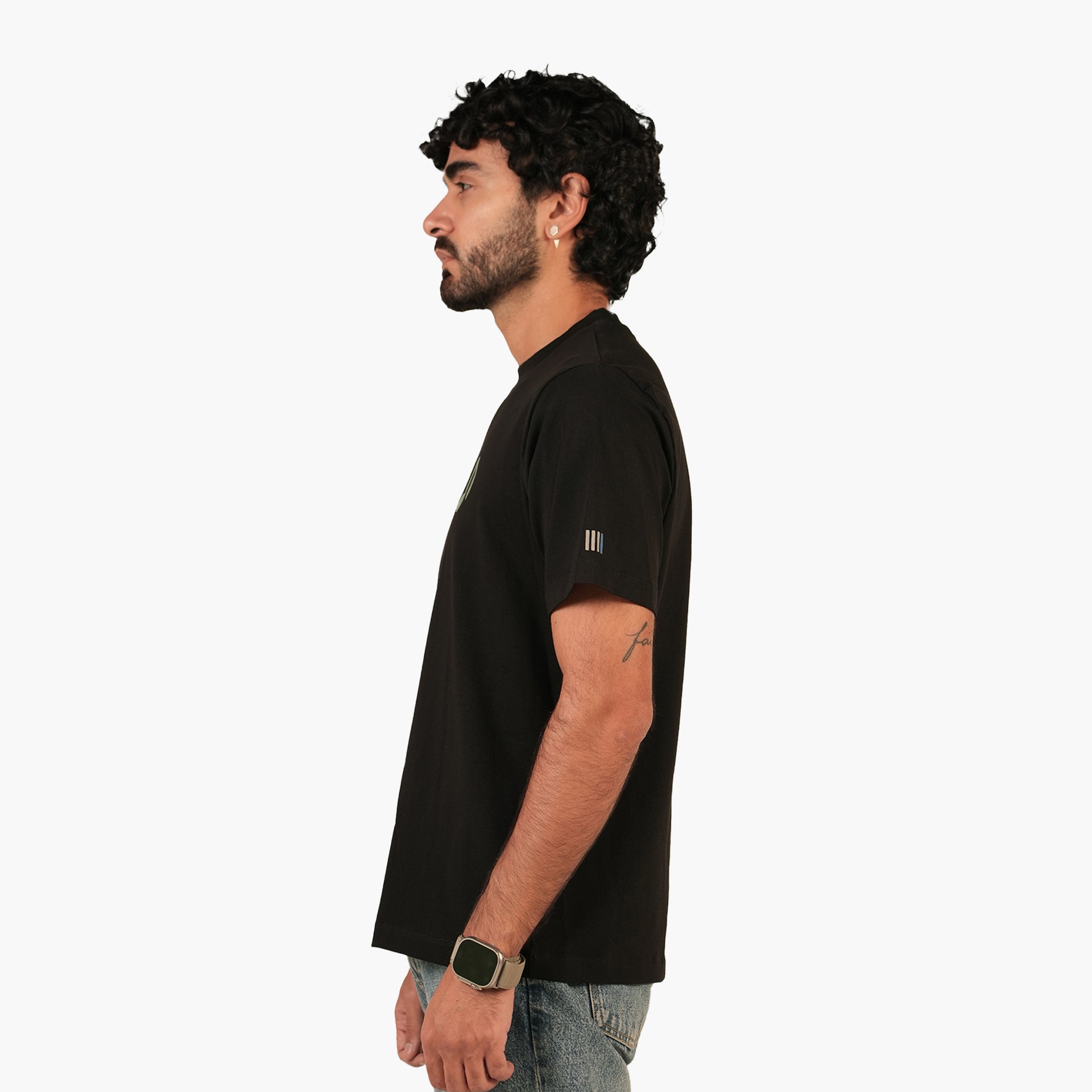 Men Black Oriental Olive Tree T-shirt - WiLLSPER