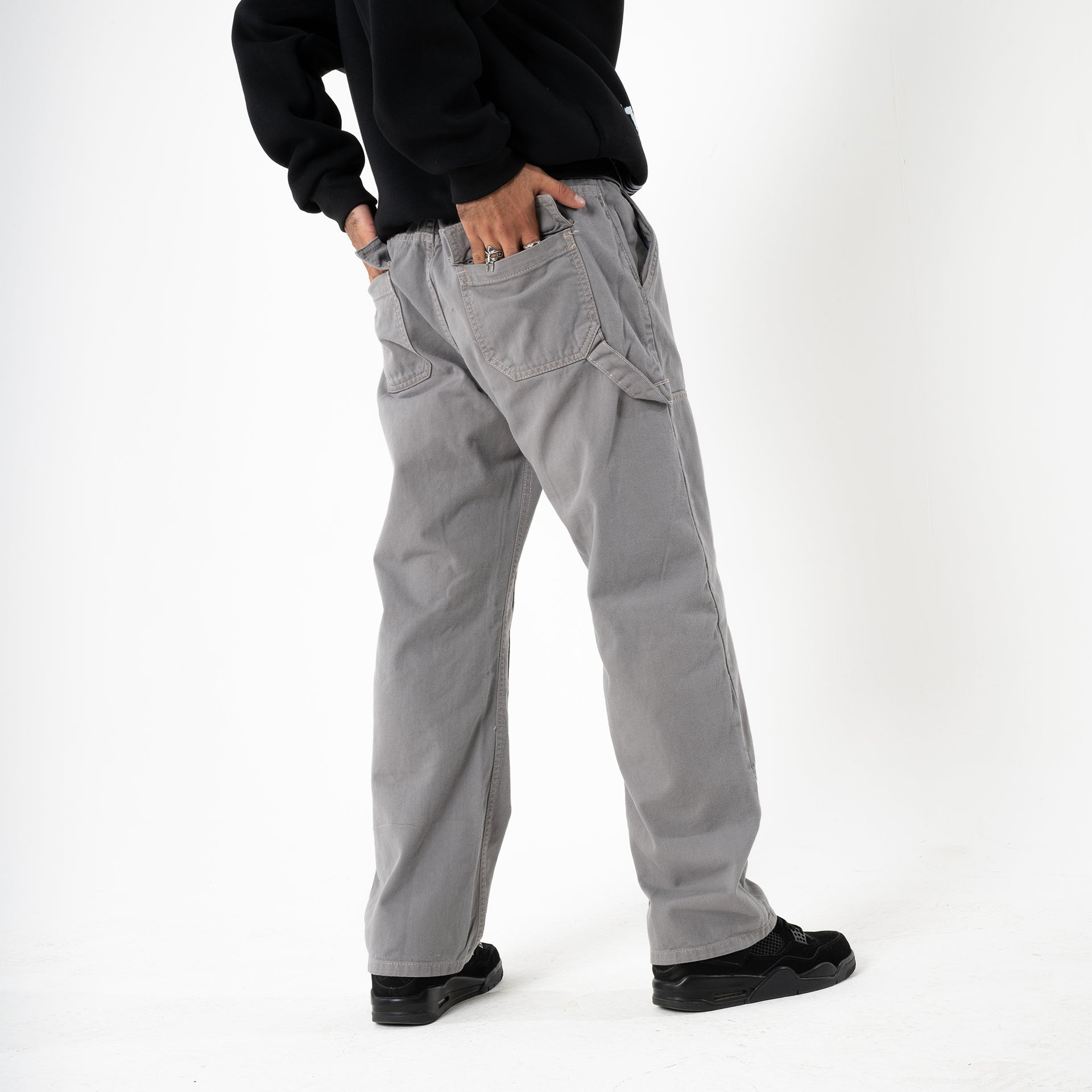 Unisex Gray Denim Pants by Other Face