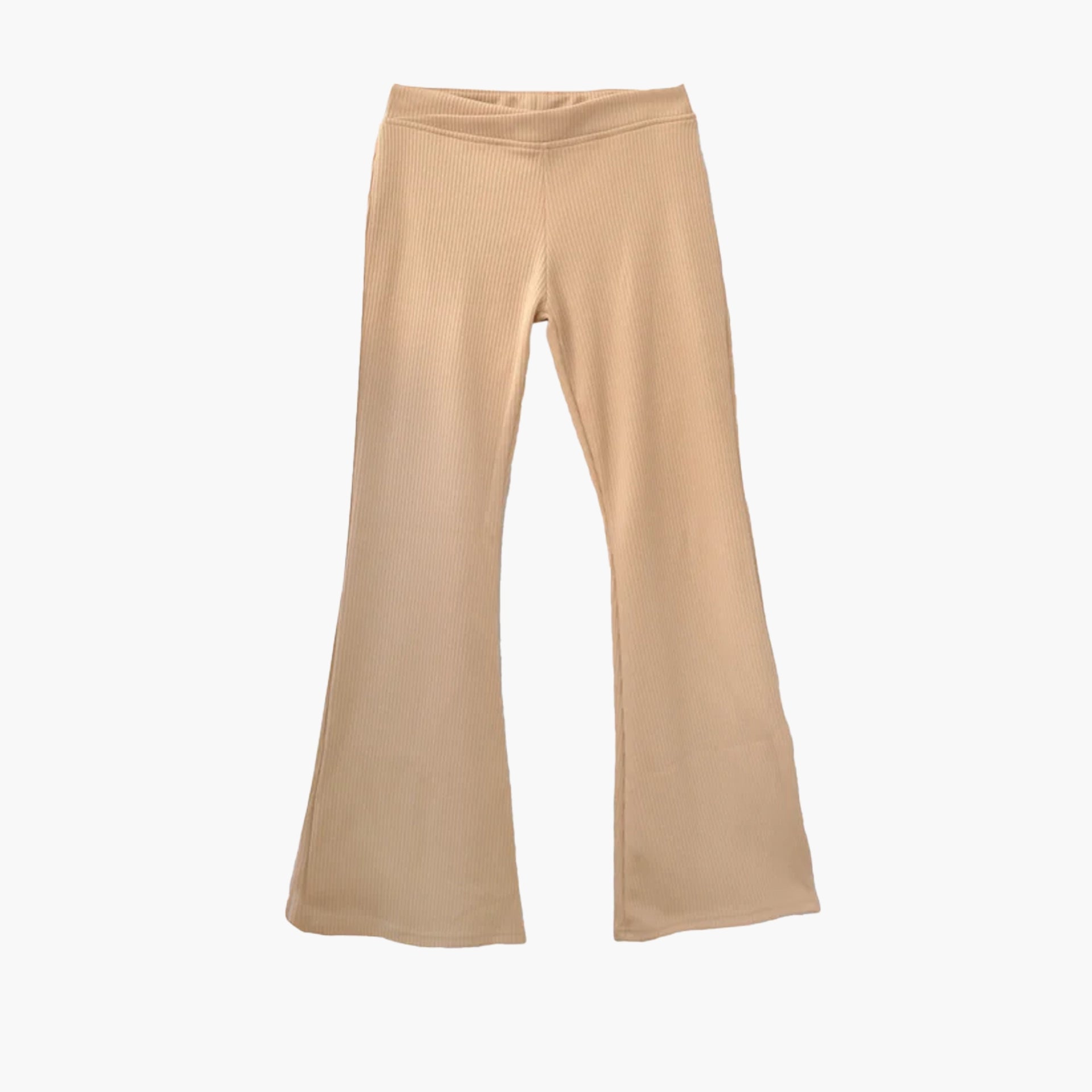 EveryWear Flare Pants in Beige by FUFA