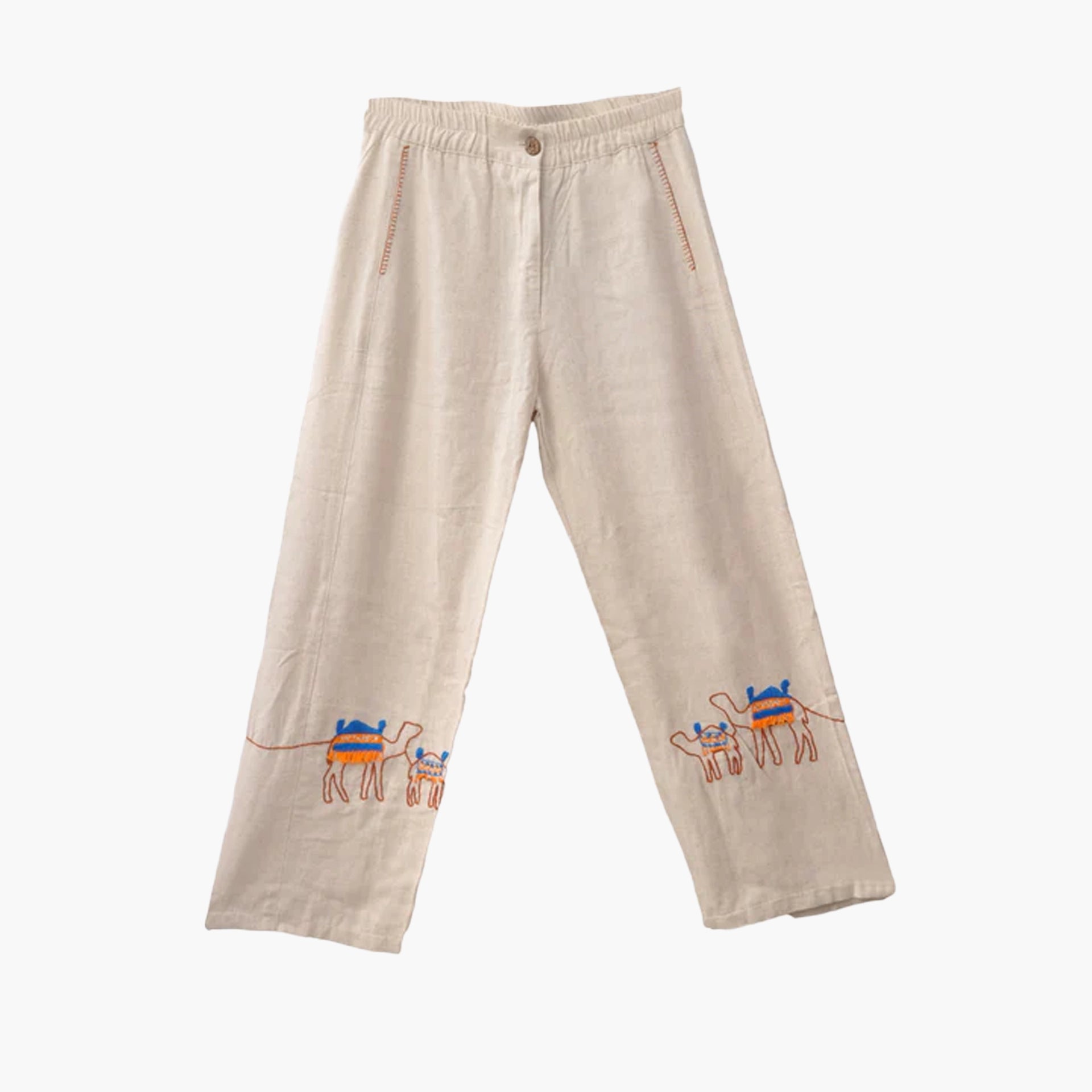 Giza Pants in Beige by FUFA