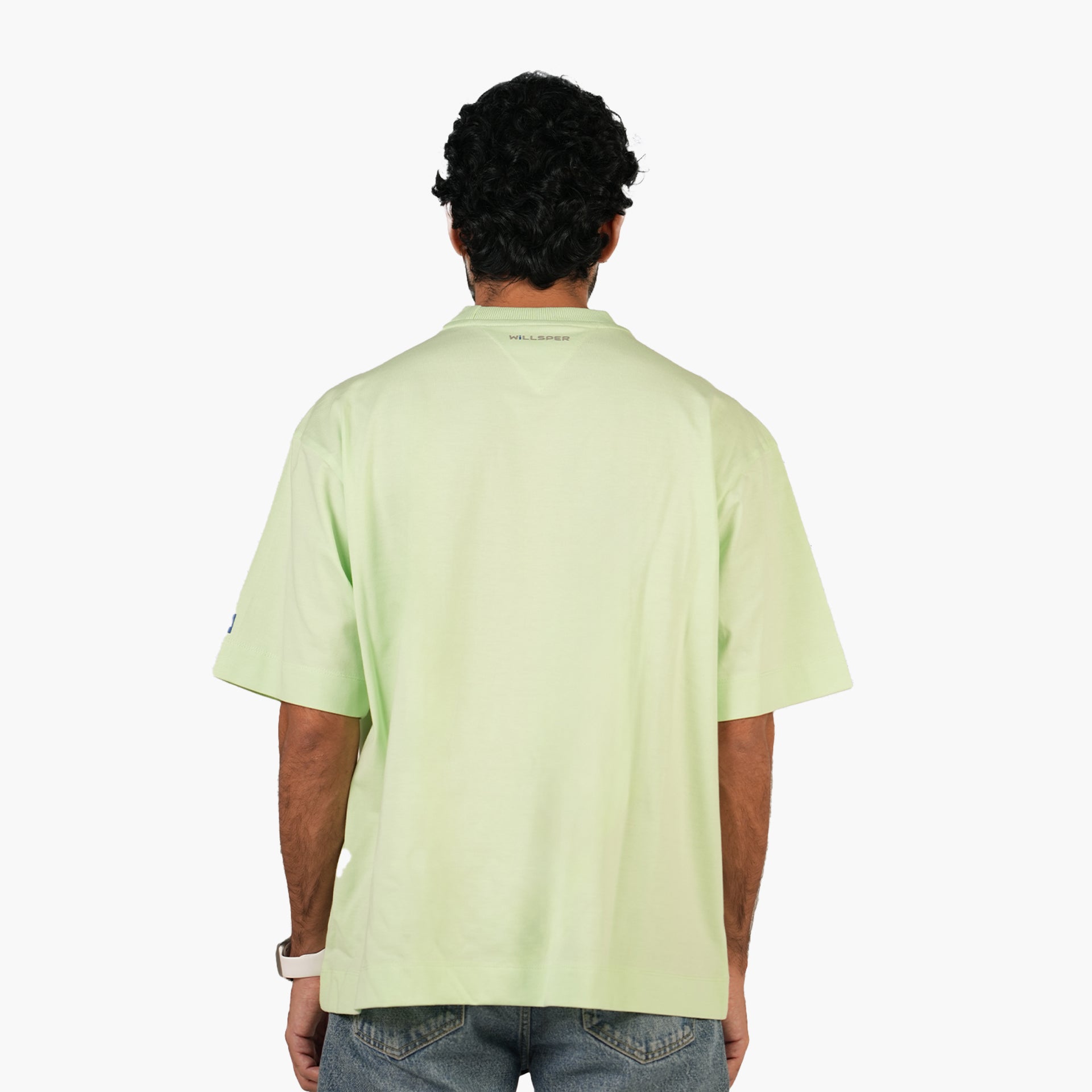 Unisex Light Green Pop Vocal Vibes Oversized T-shirt - WiLLSPER