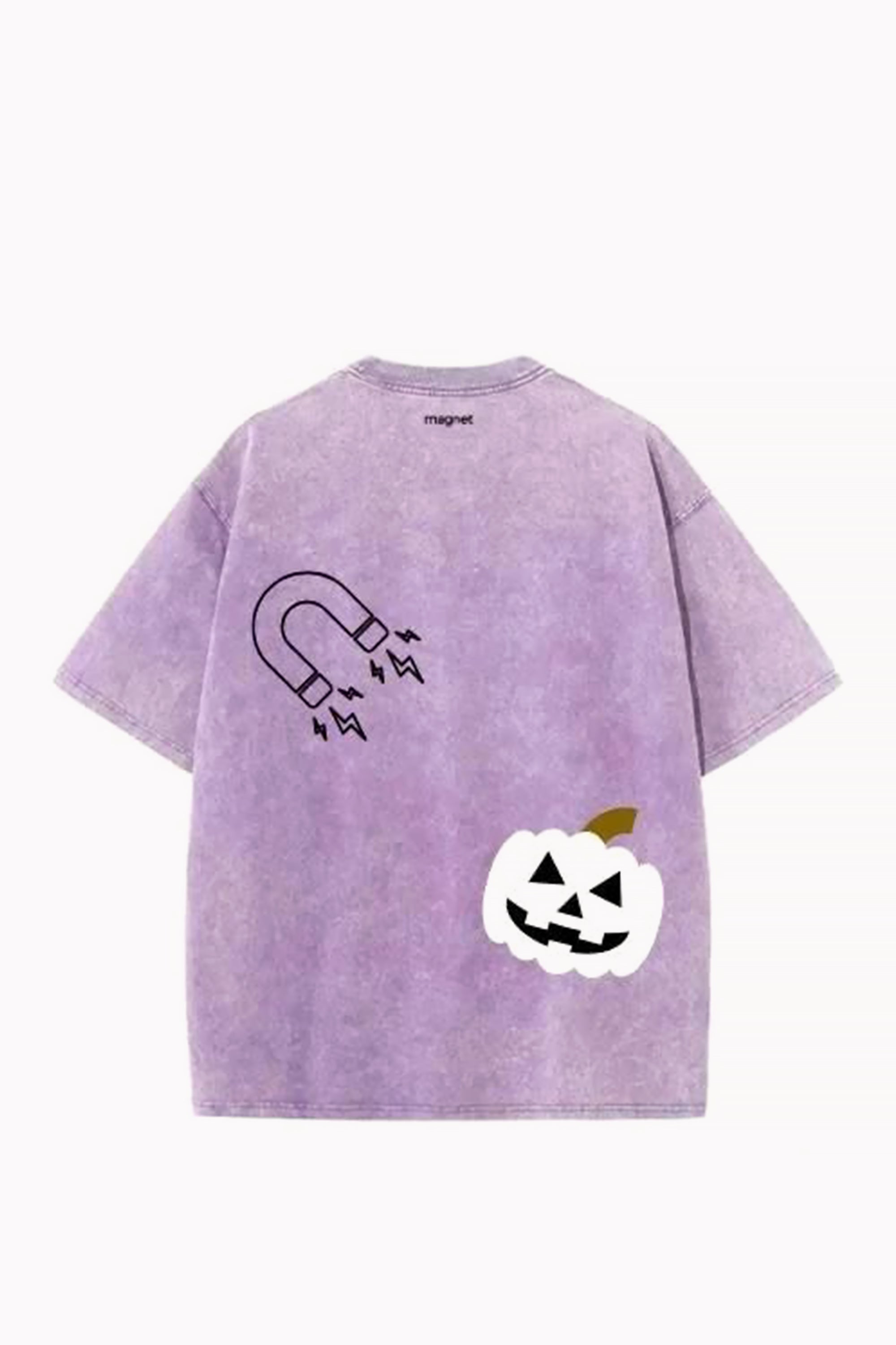 Purple Pumpkin Magnet T-shirt by Magnet