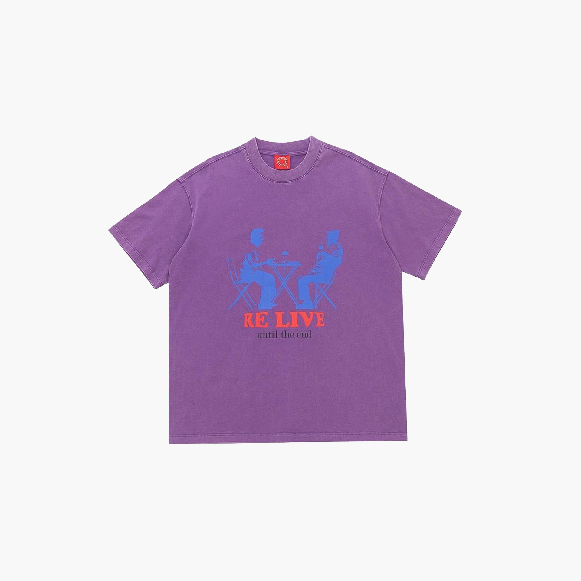 Unisex Purple "Until The End" T-shirt by Re Live