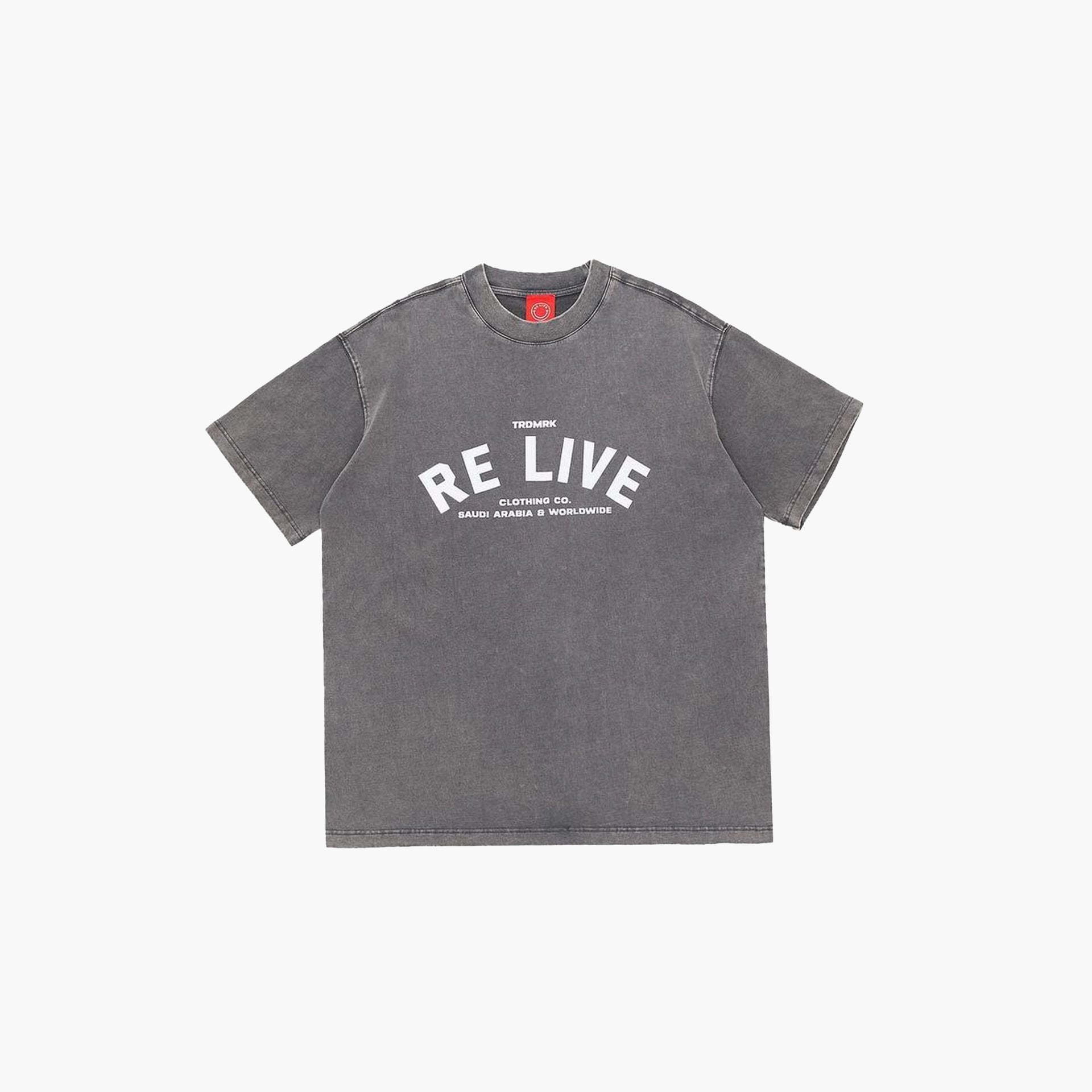 Unisex Gray "TRDMRK" T-shirt by Re Live