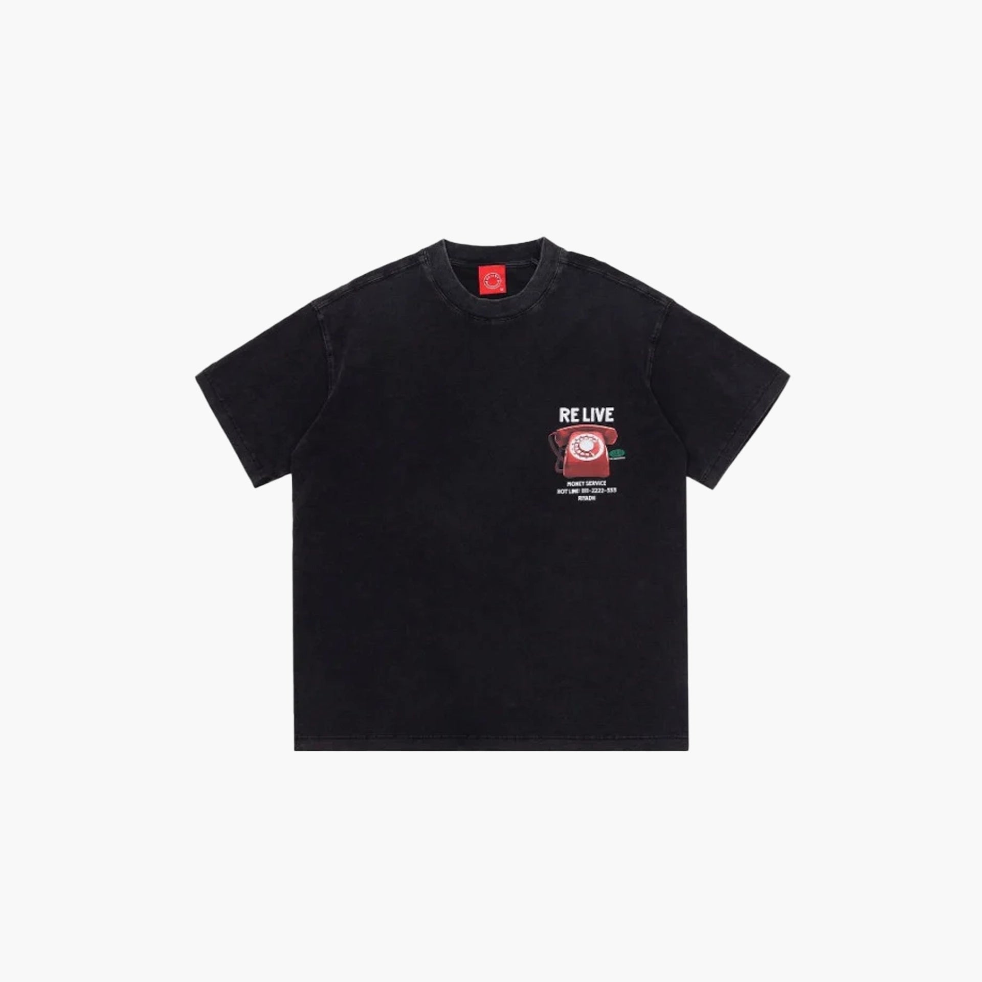 Unisex Black "Money Service" T-shirt by Re Live