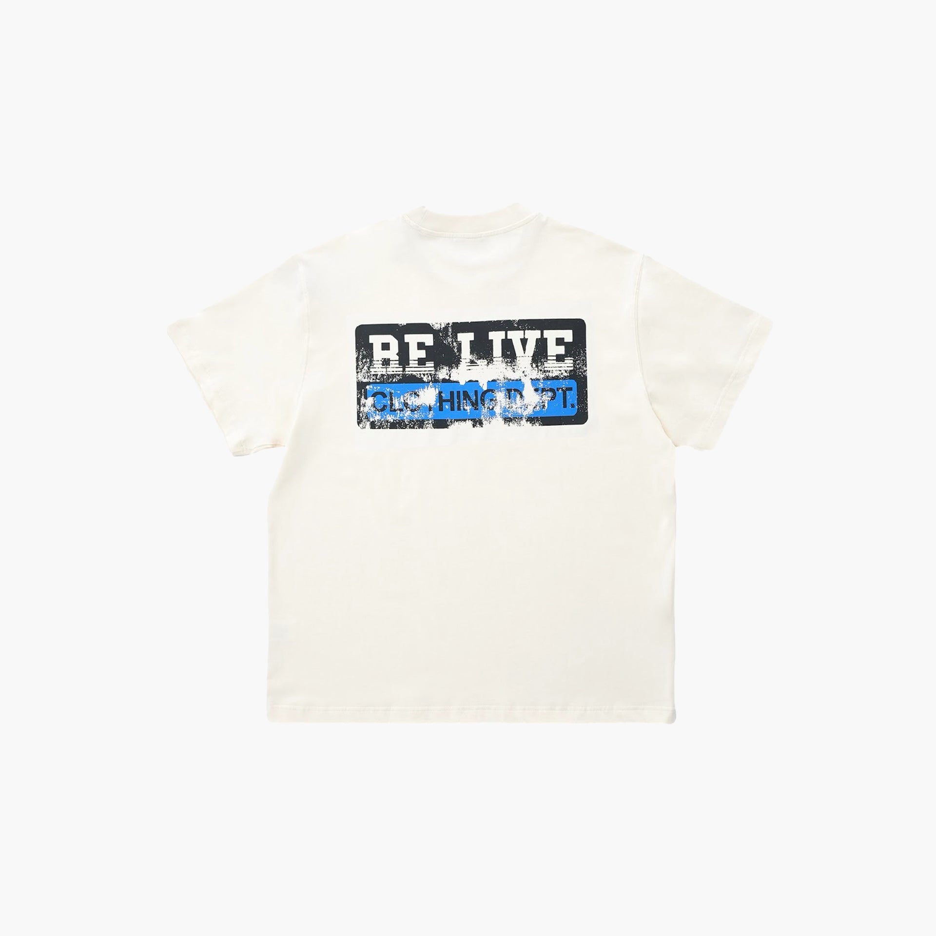 Unisex White "Clothing DEPT." T-shirt by Re Live