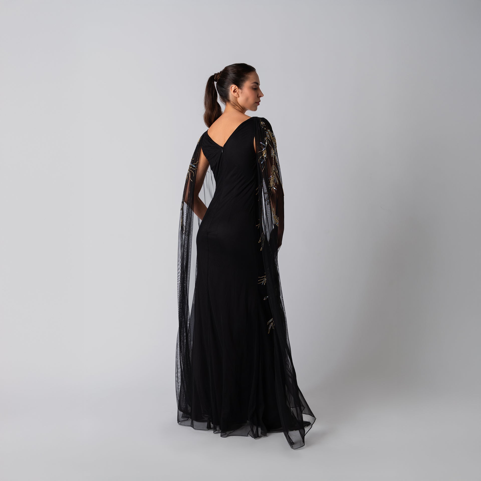 Black Clara Gown by Raishma