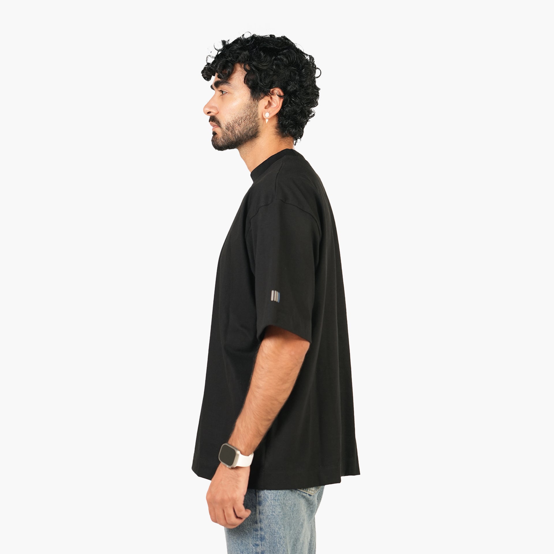 Unisex Black Rock Skullphone Oversized T-shirt - WiLLSPER