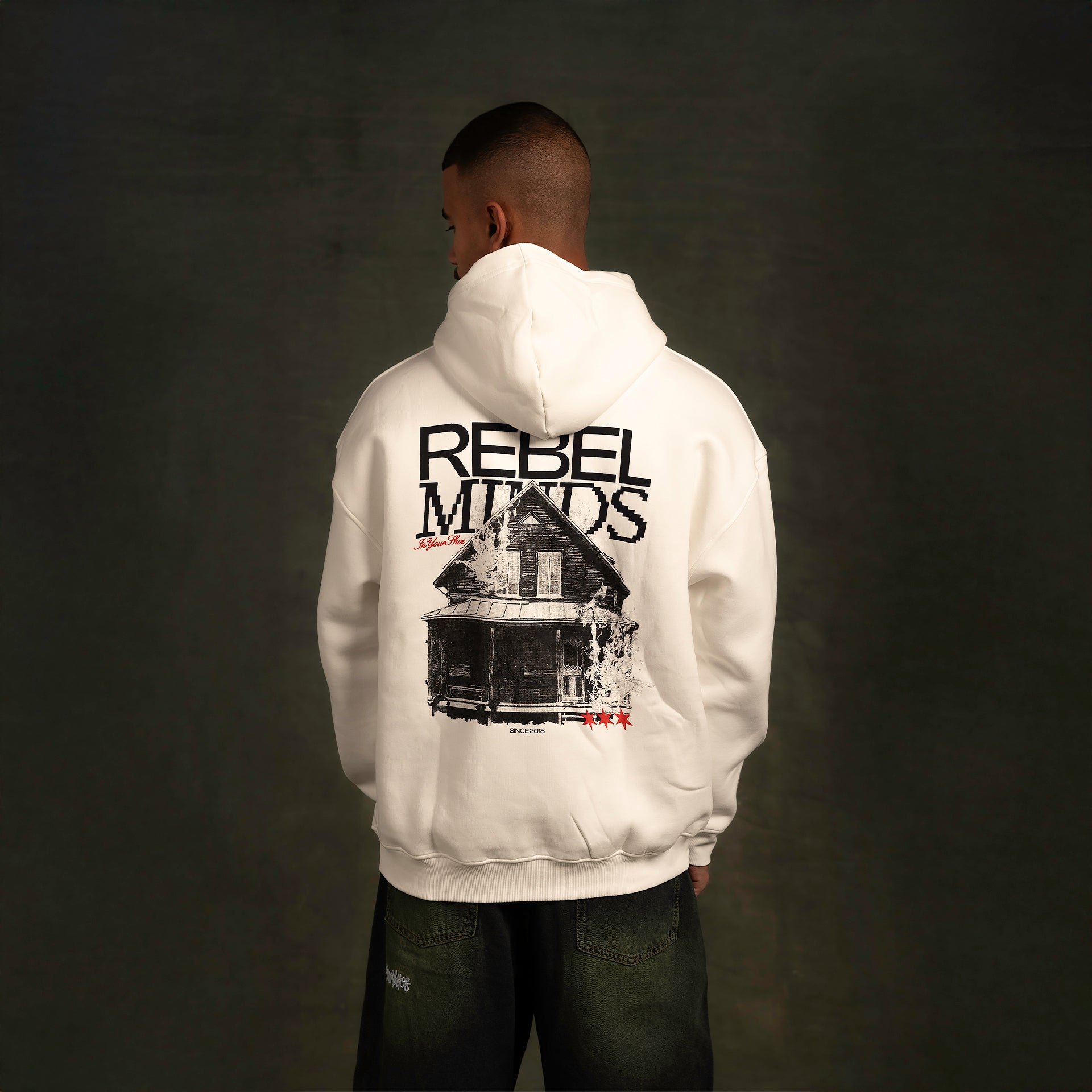 White Rebel Minds Hoodie By In Your Shoe