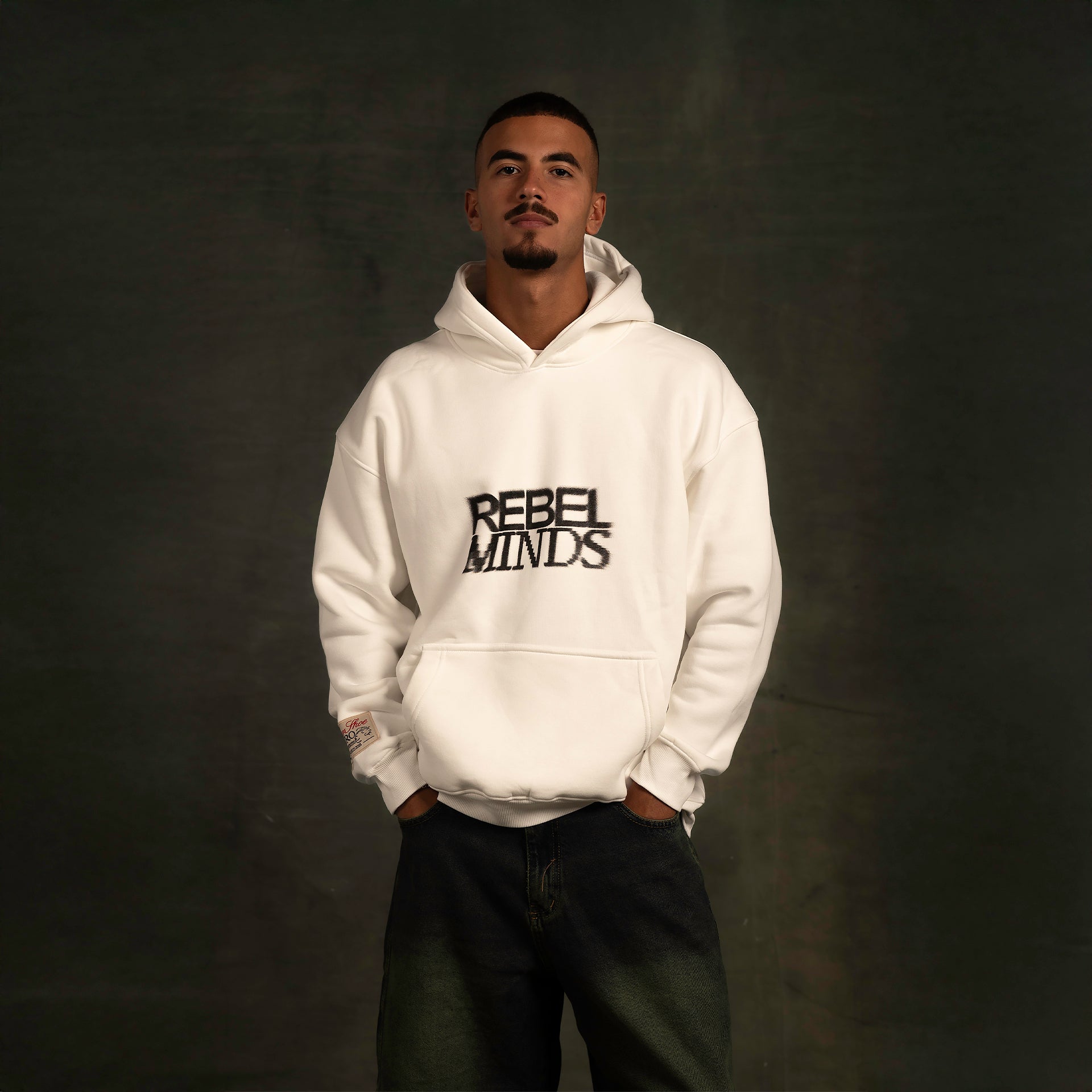 White Rebel Minds Hoodie By In Your Shoe